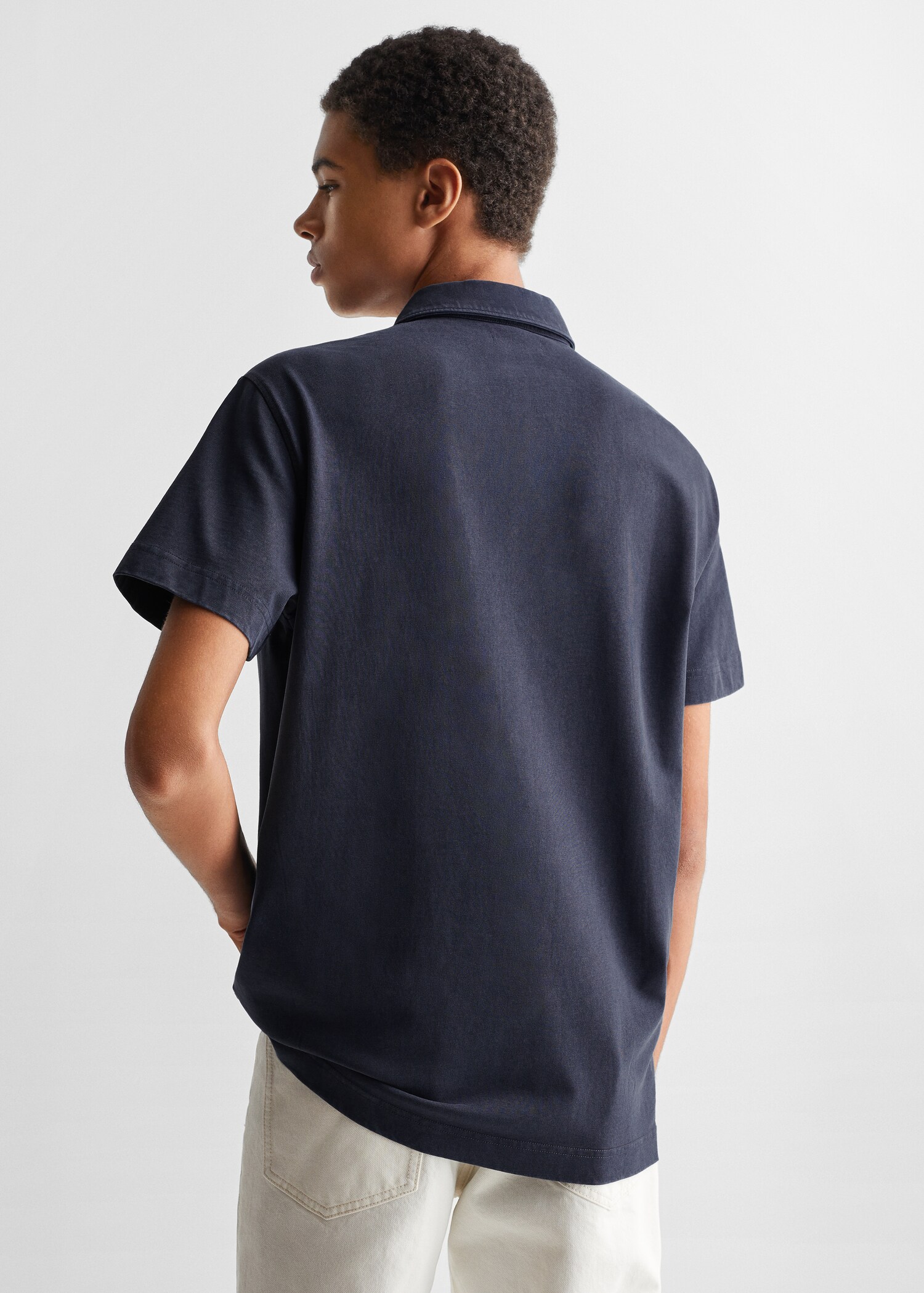 100% cotton polo shirt - Reverse of the article