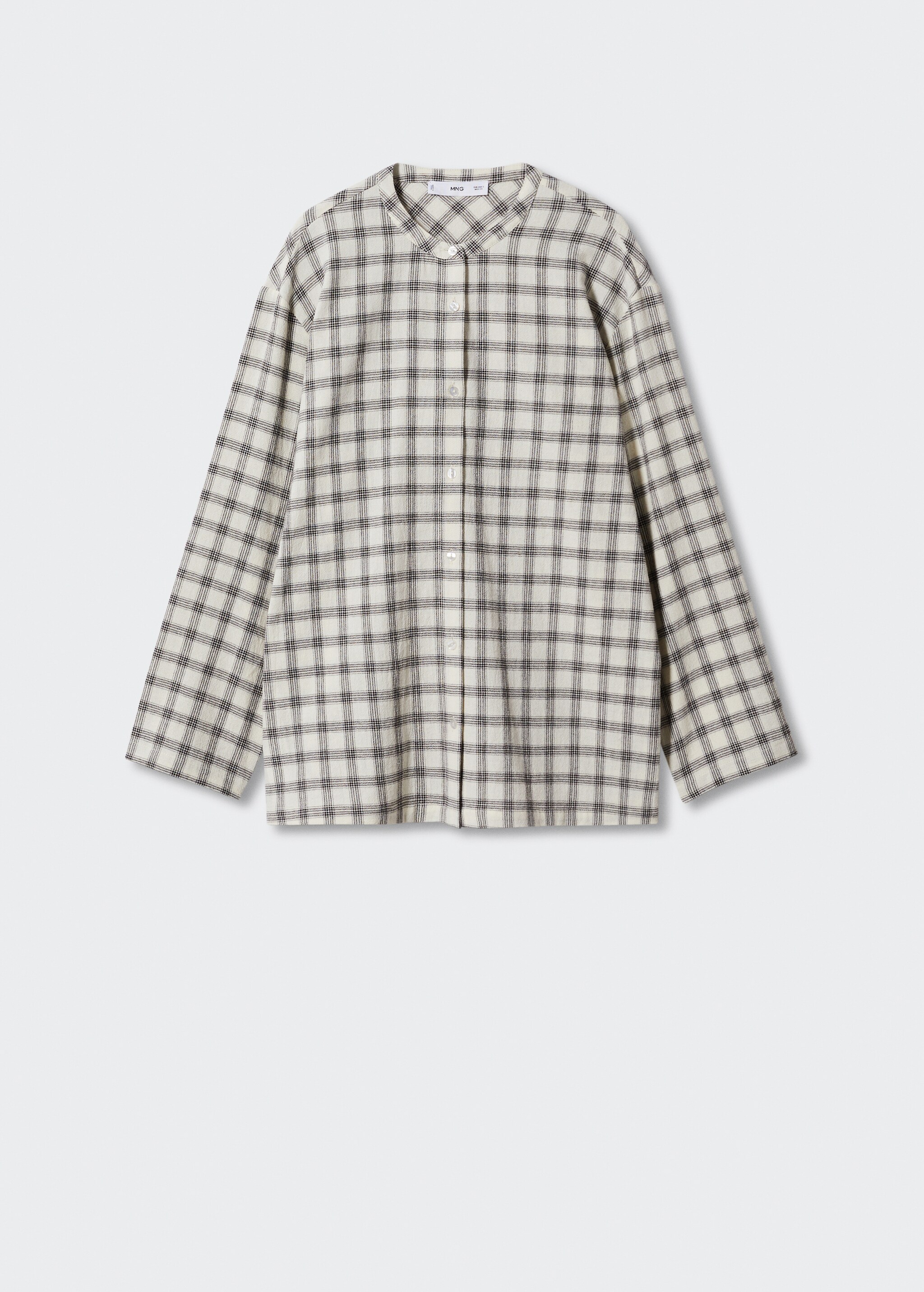 Check flannel pyjama shirt - Article without model