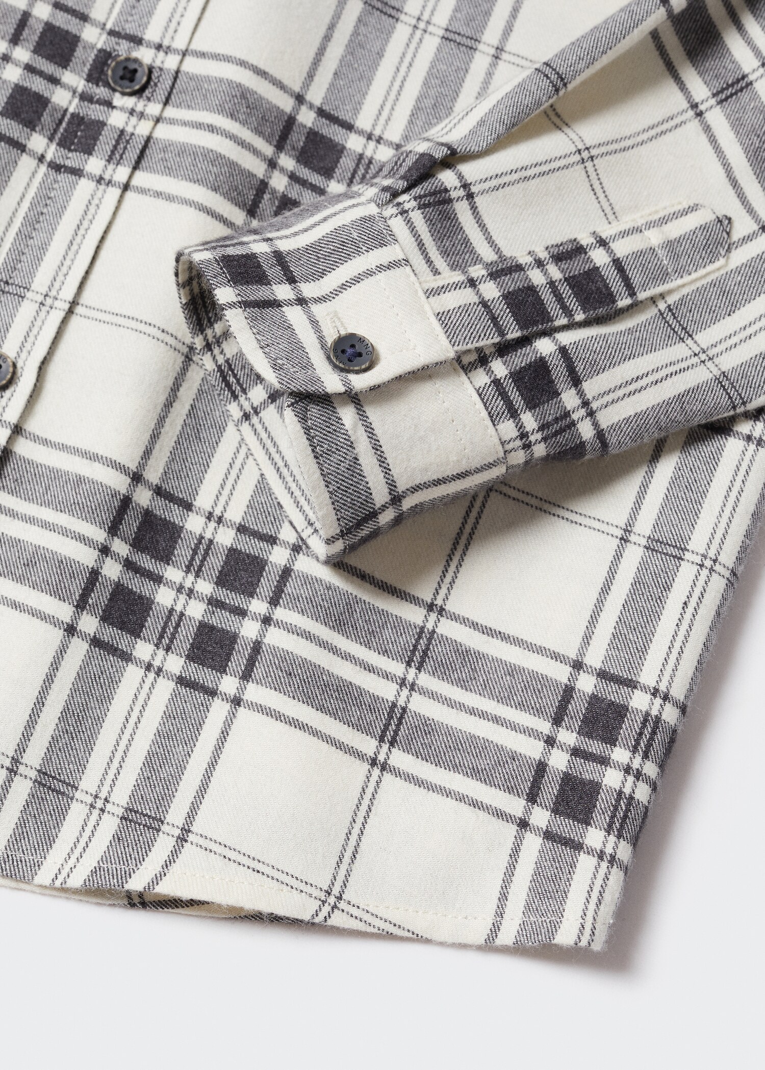 Check cotton shirt - Details of the article 8