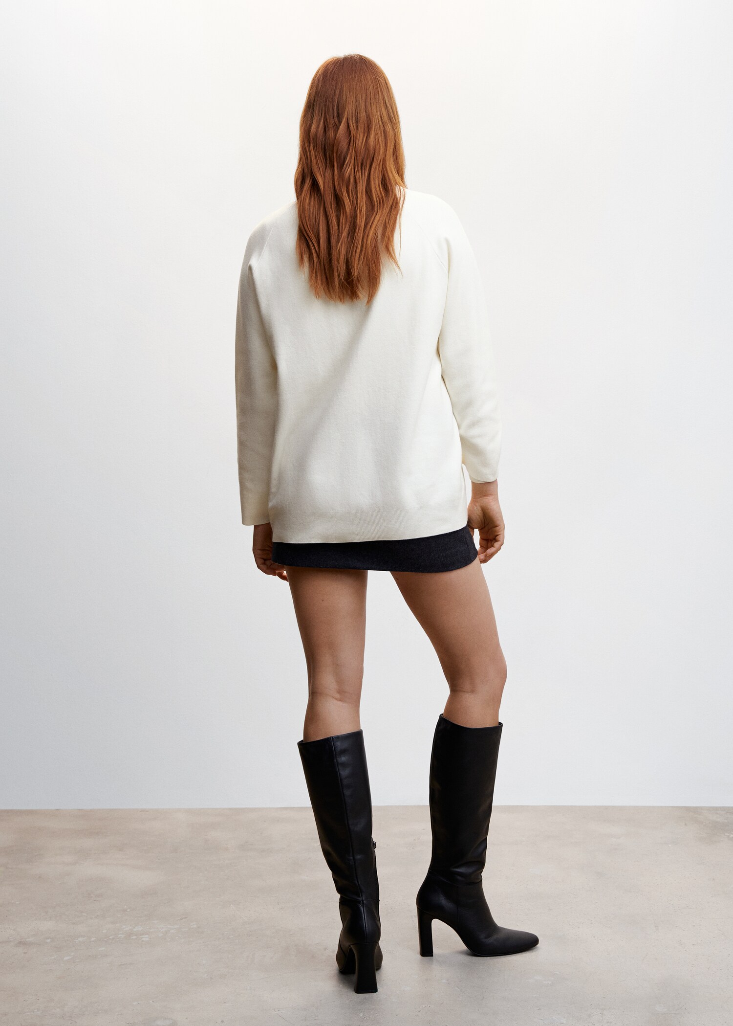 Button knit cardigan - Reverse of the article