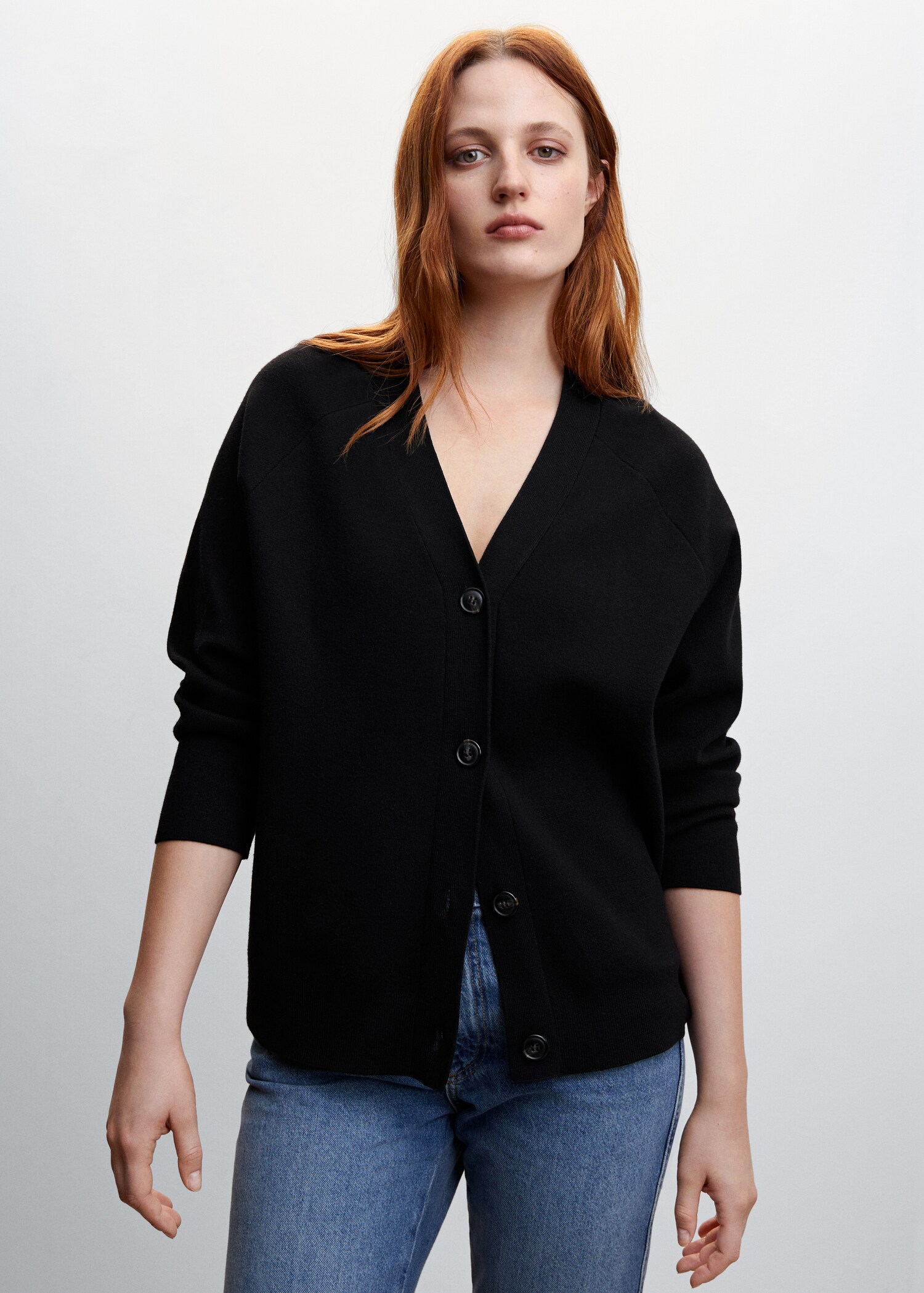 Button knit cardigan - Medium plane