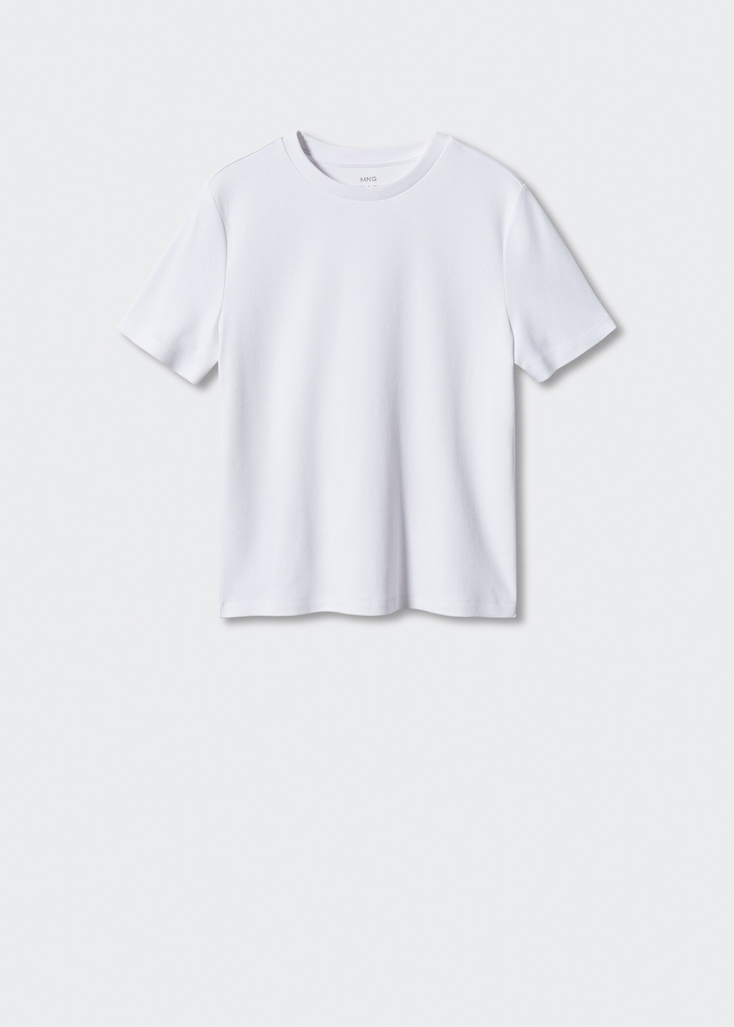 Rounded neck cotton t-shirt - Article without model