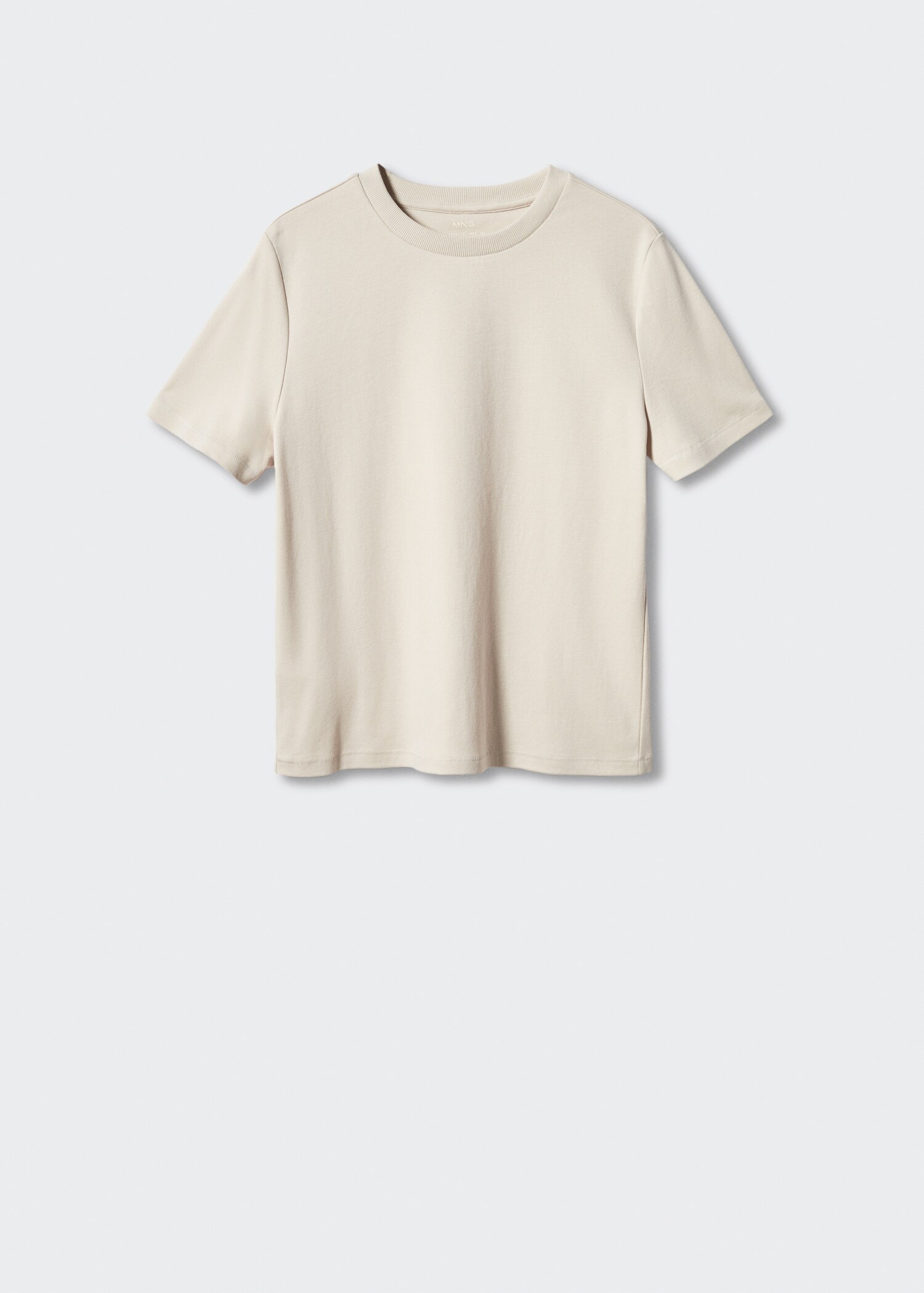 Rounded neck cotton t-shirt - Article without model