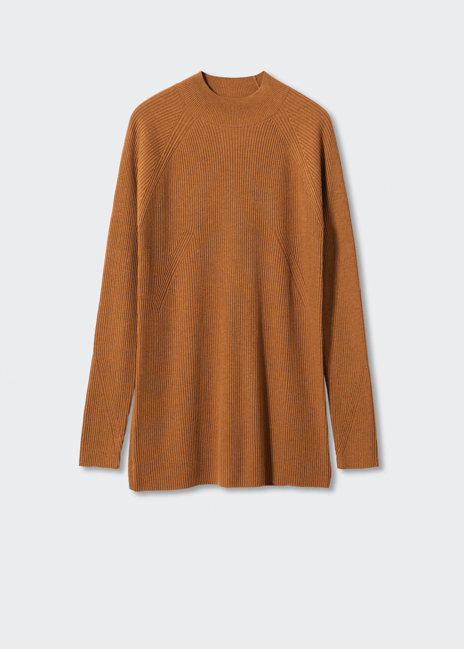 Pull-over côtelé col montant - Article sans modèle