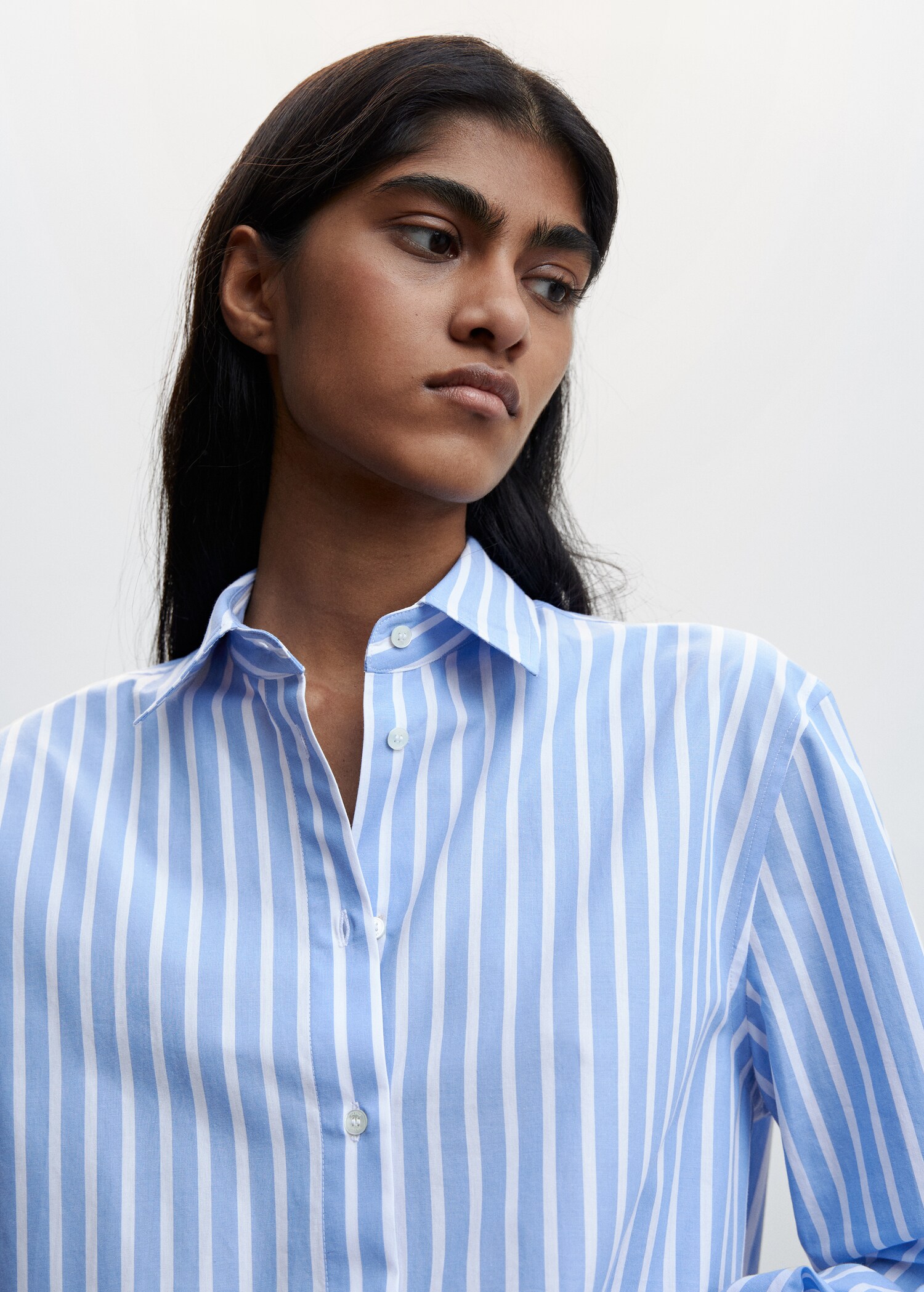 Gestreiftes Oversize-Hemd - Detail des Artikels 1