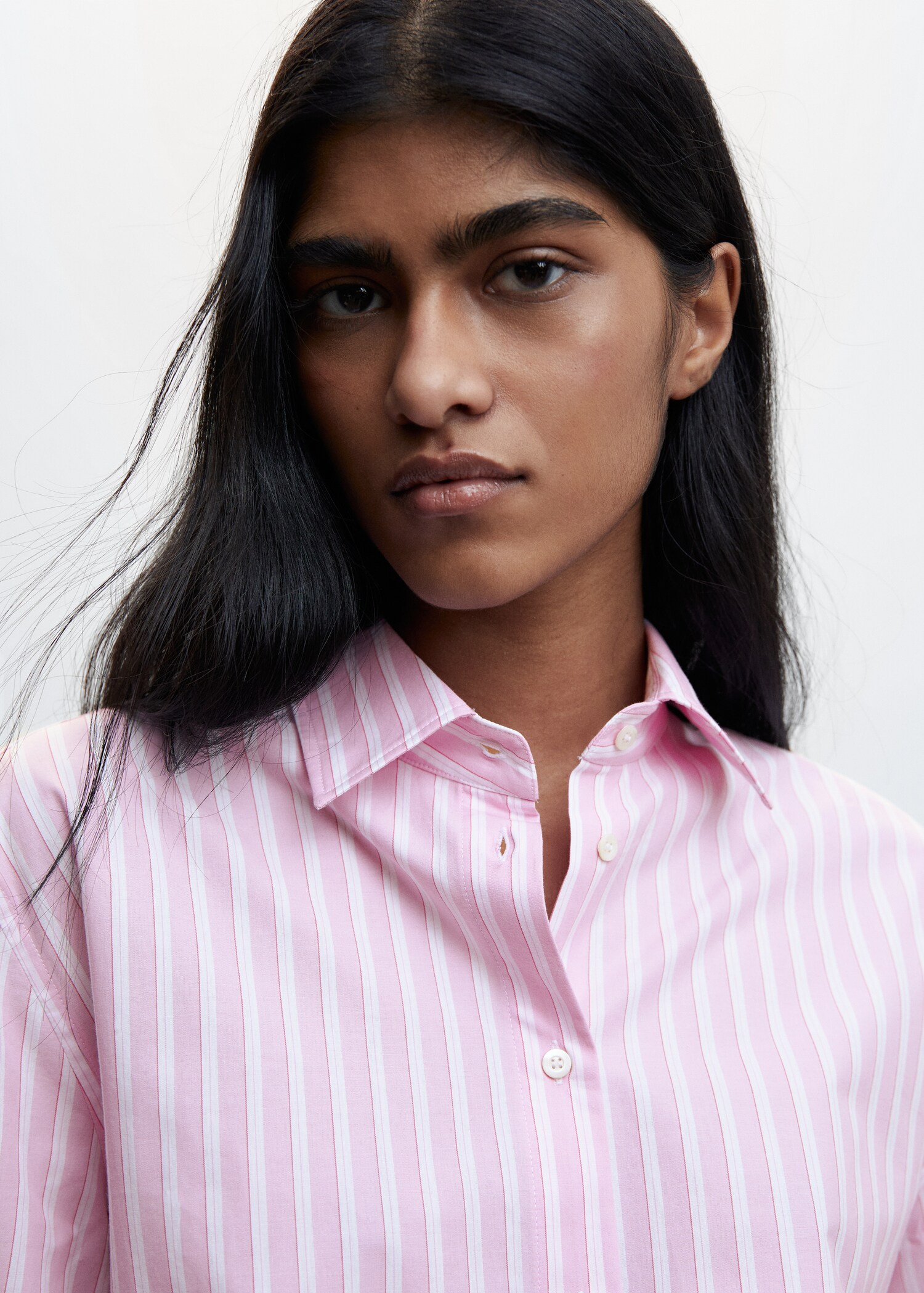 Gestreiftes Oversize-Hemd - Detail des Artikels 1