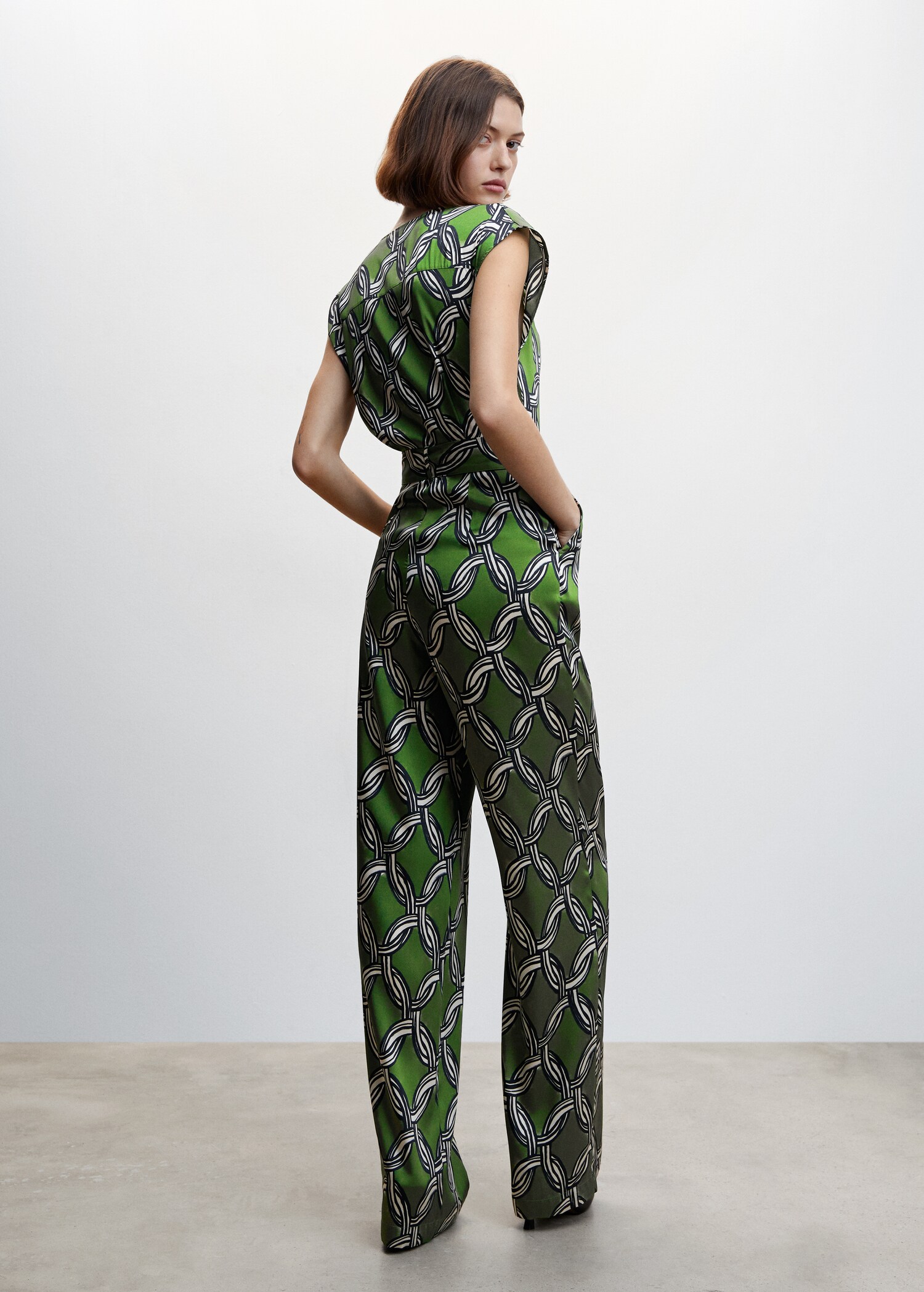 Chain-print jumpsuit - Reverse of the article