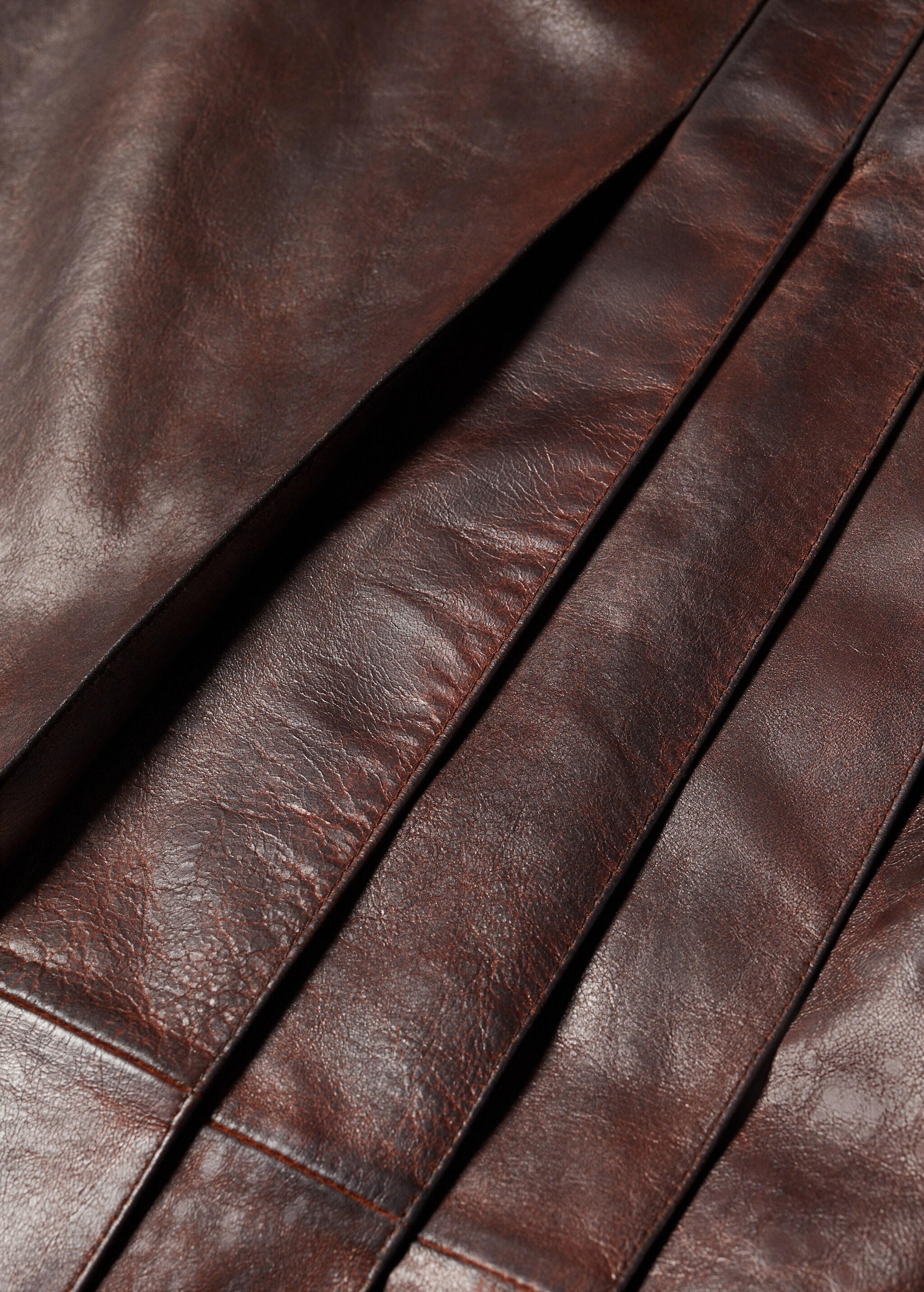 Leather midi-skirt - Details of the article 8
