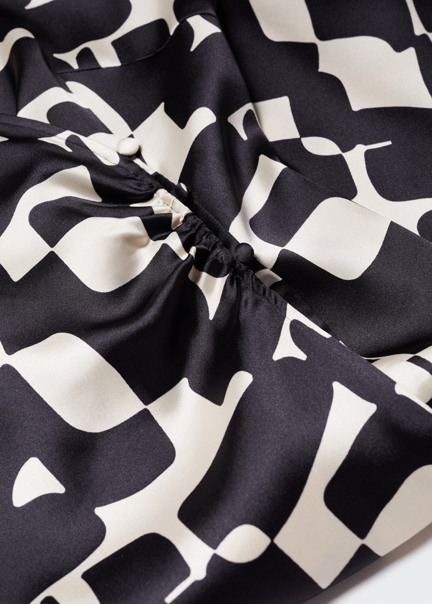 Vestido satinado estampado  - Detalle del artículo 8