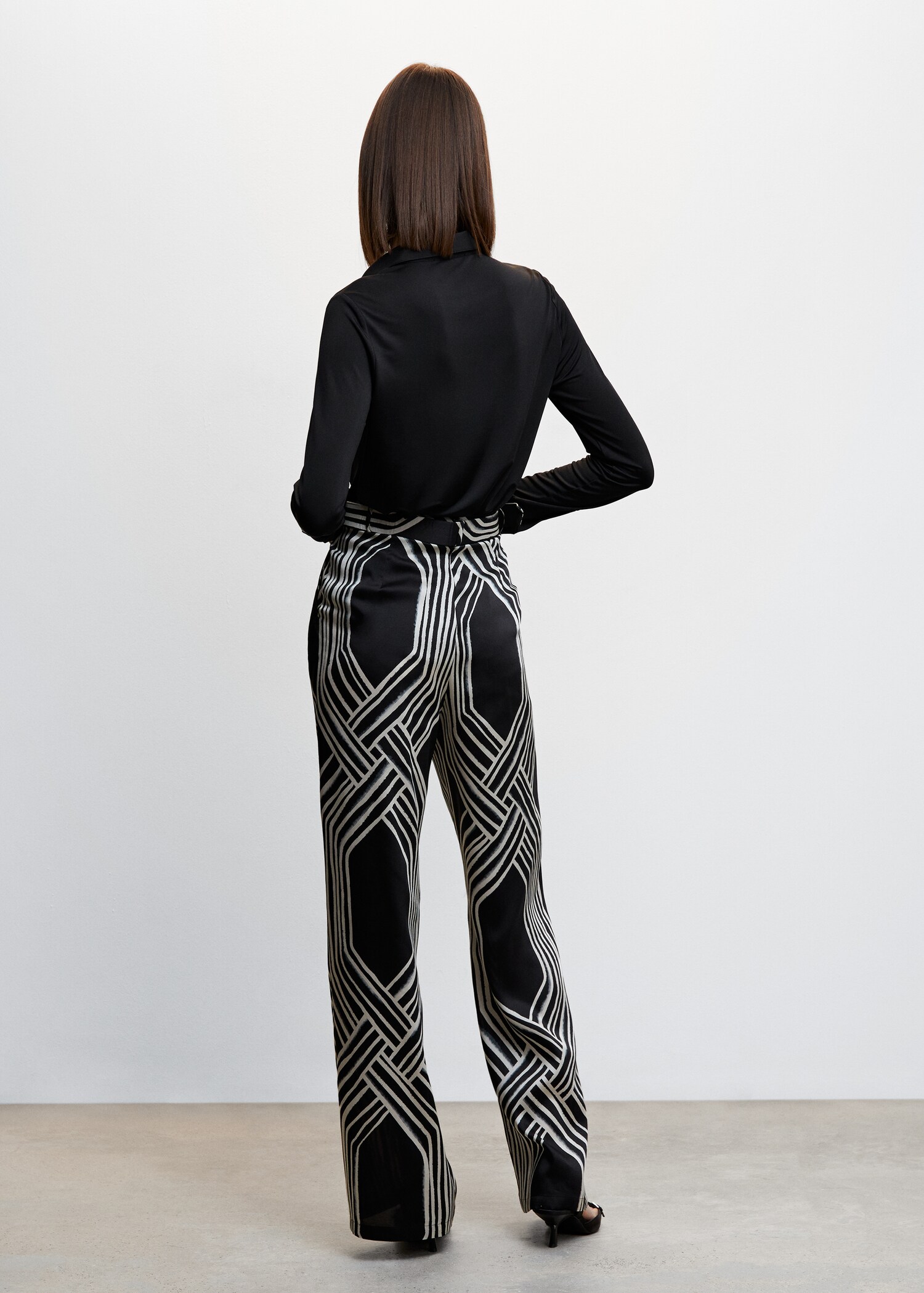 Pantaloni palazzo stampati - Retro dell'articolo