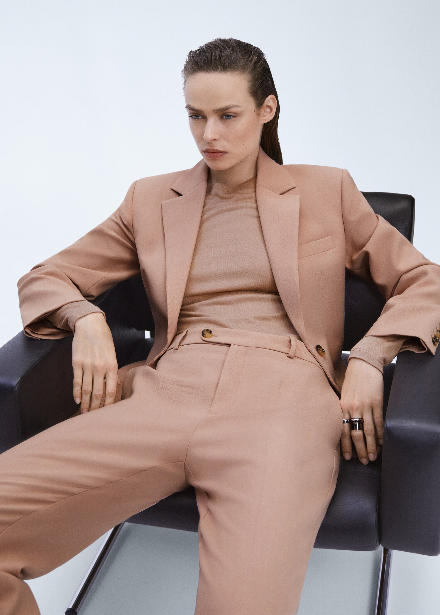 Straight suit pants - Details of the article 4