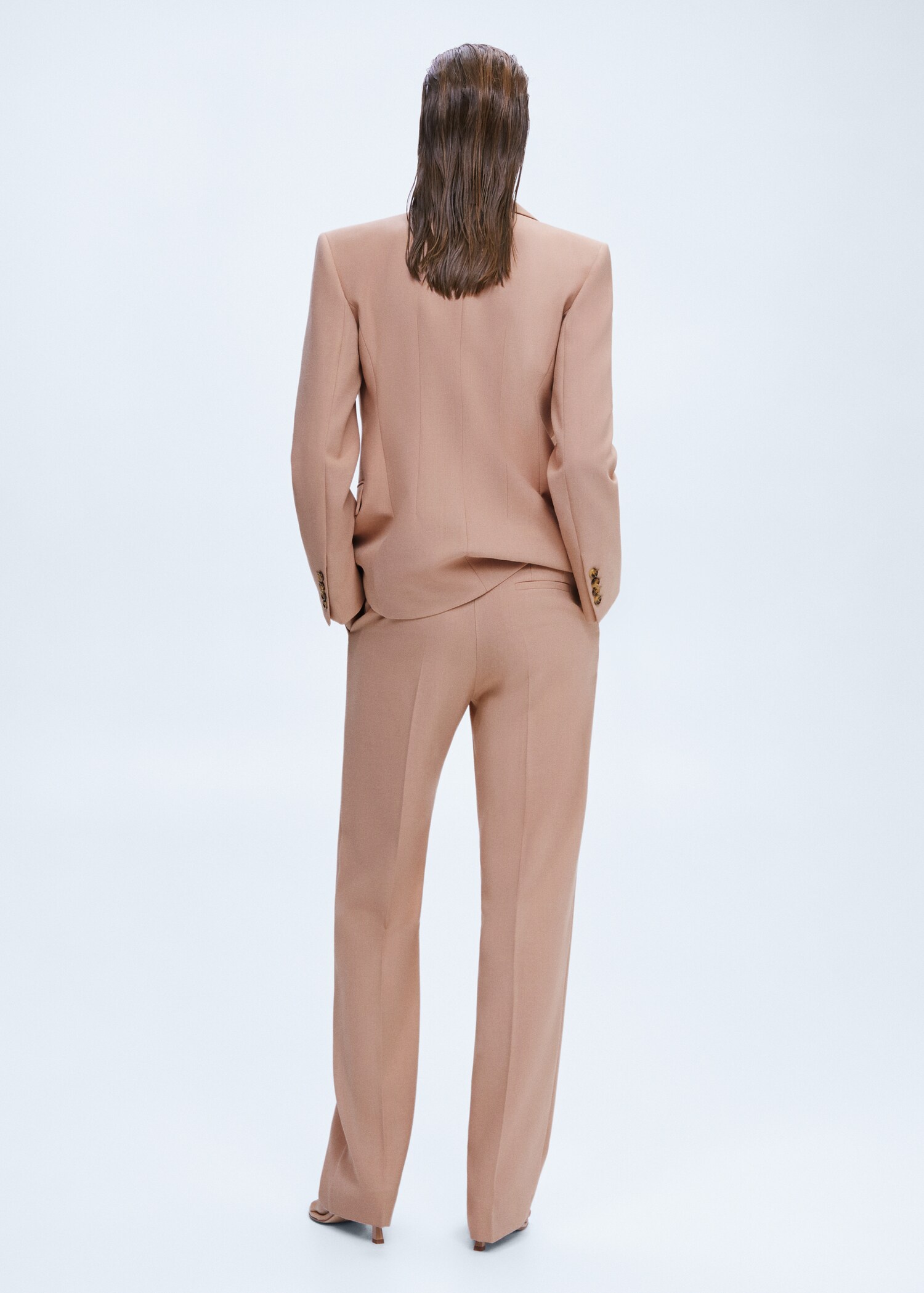 Straight suit trousers - Reverse of the article