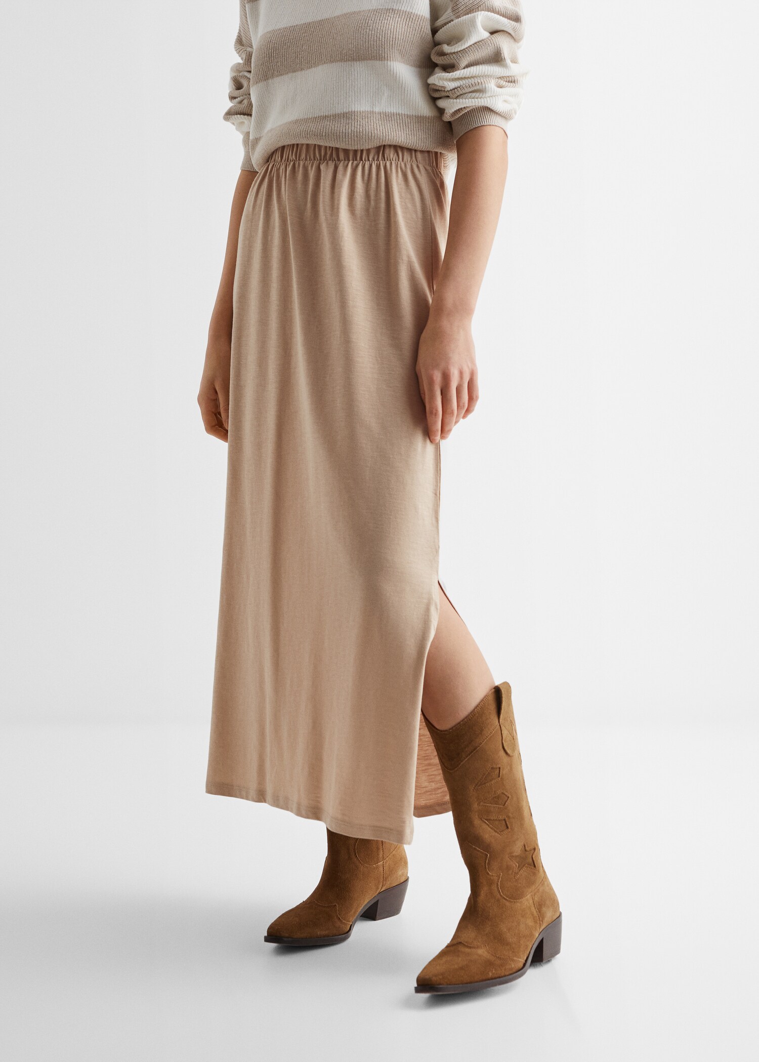 Cotton midi skirt - Details of the article 6