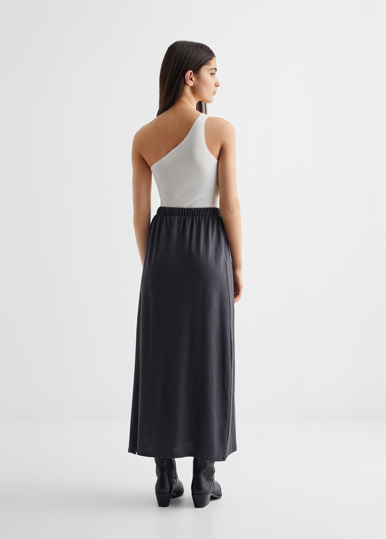 Cotton midi skirt - Reverse of the article