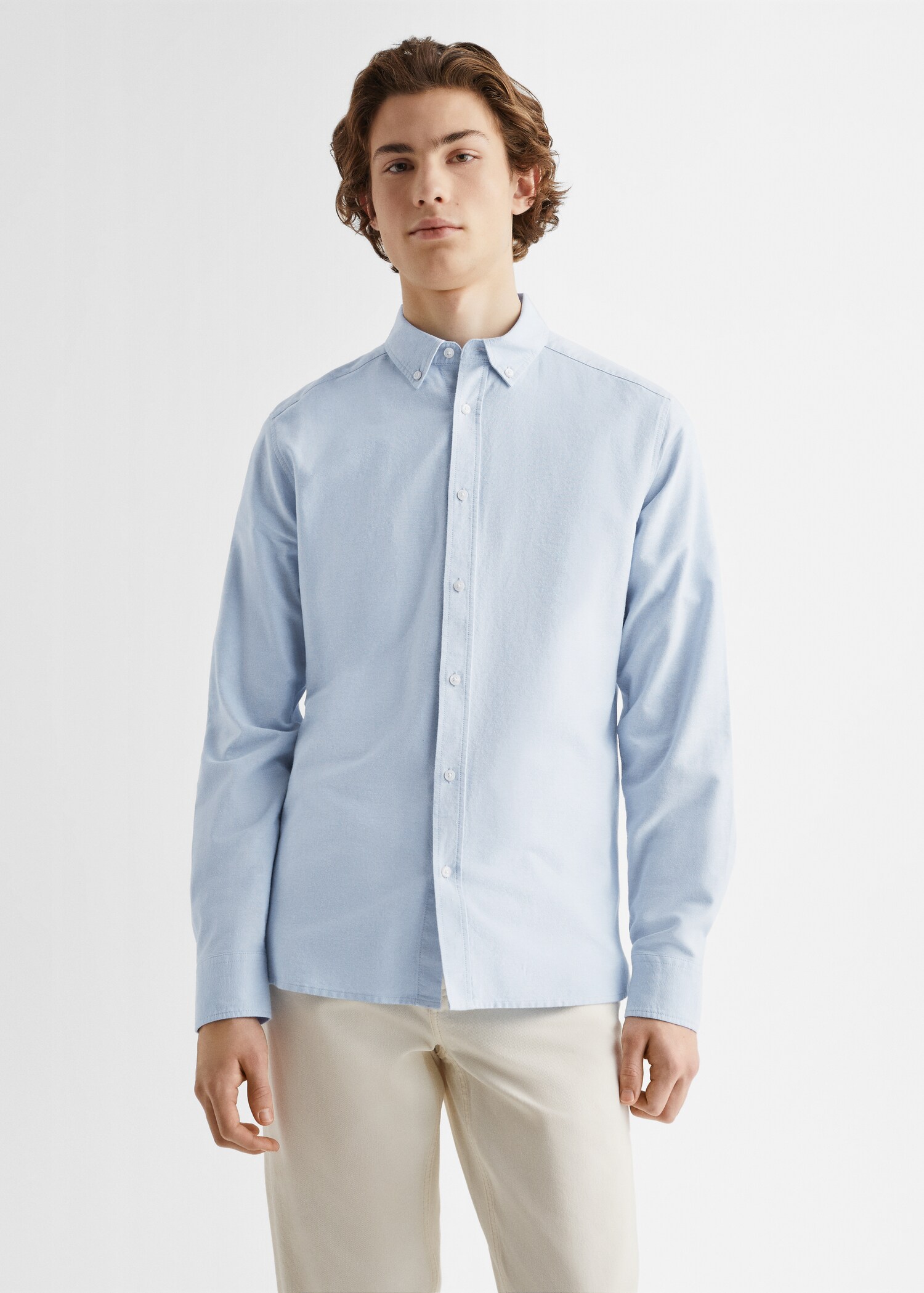 Camisa regular fit Oxford algodón - Plano medio