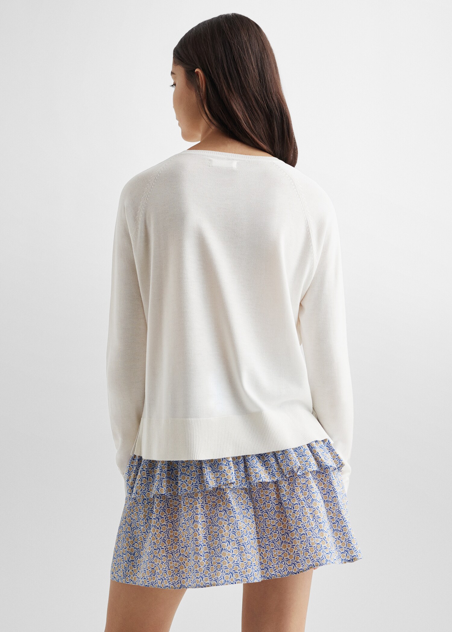 Fine-knit sweater - Reverse of the article