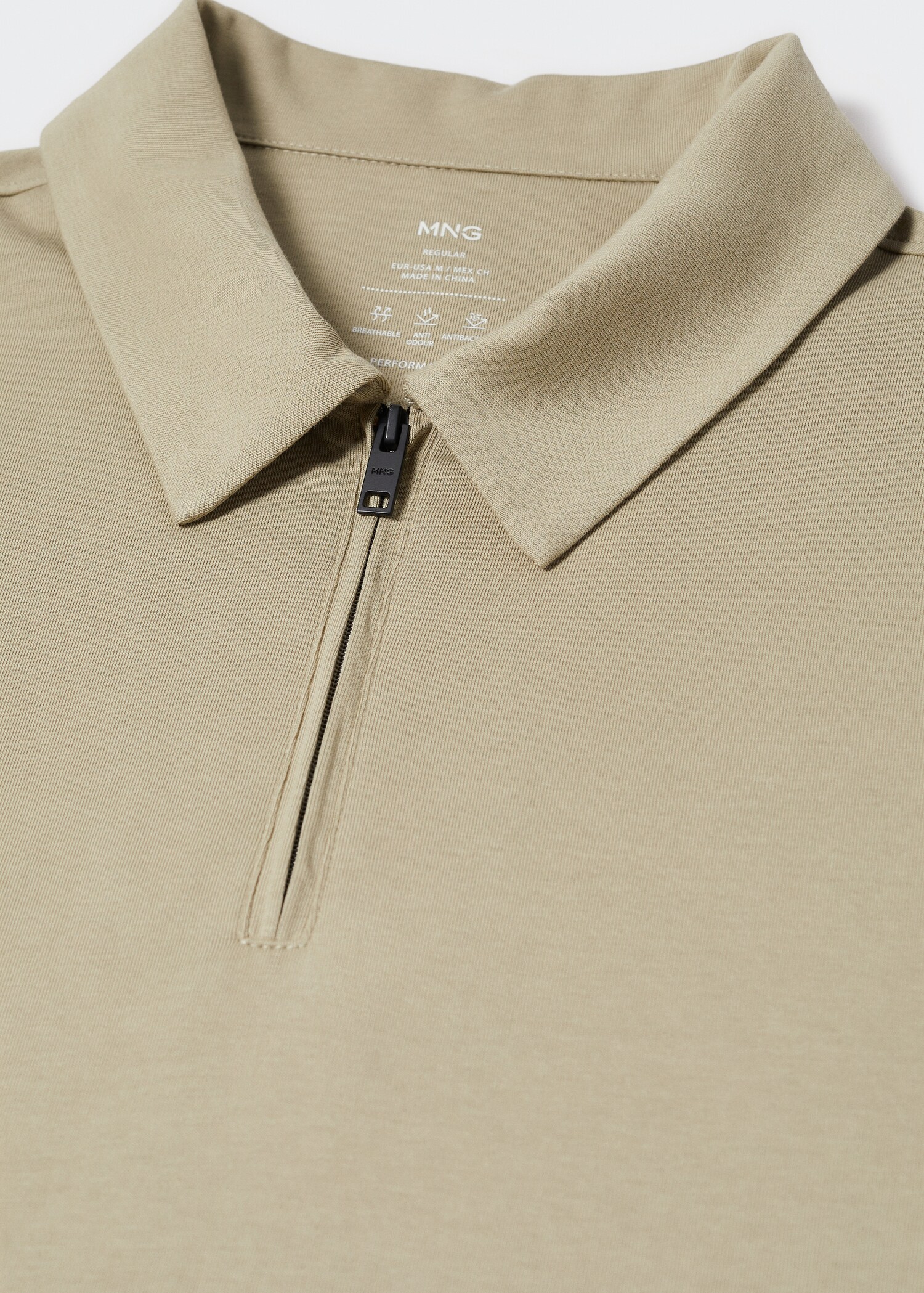 Zip cotton polo shirt - Details of the article 8