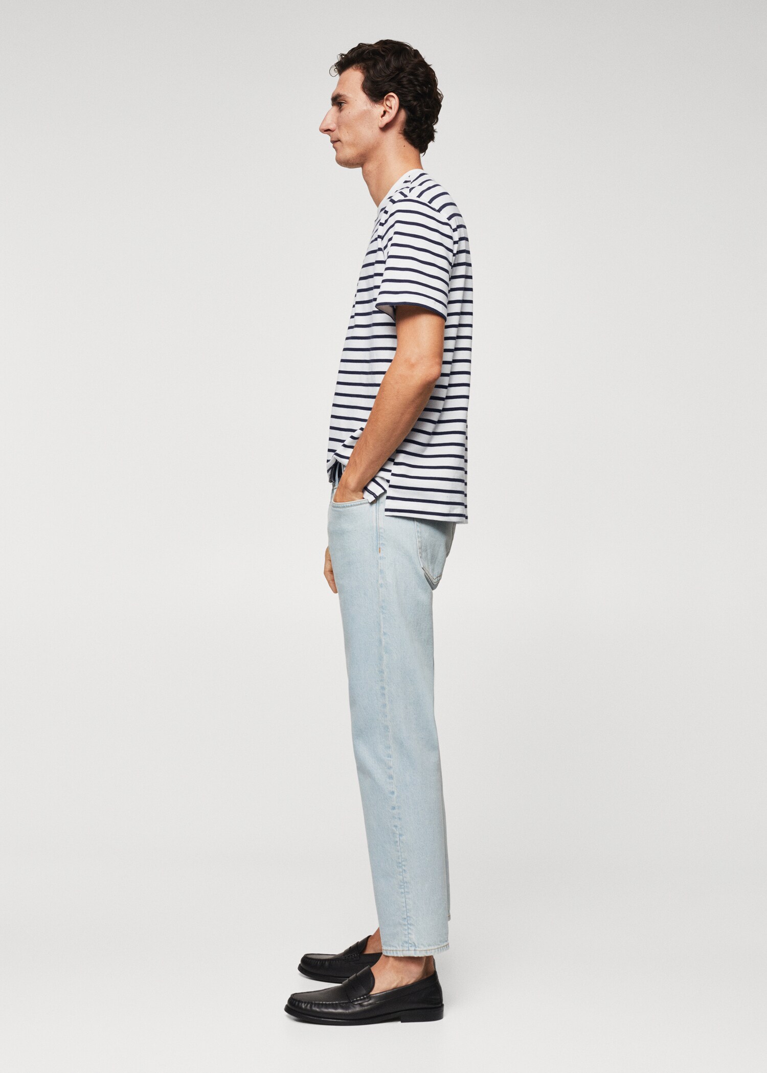 Striped cotton T-shirt - Details of the article 6