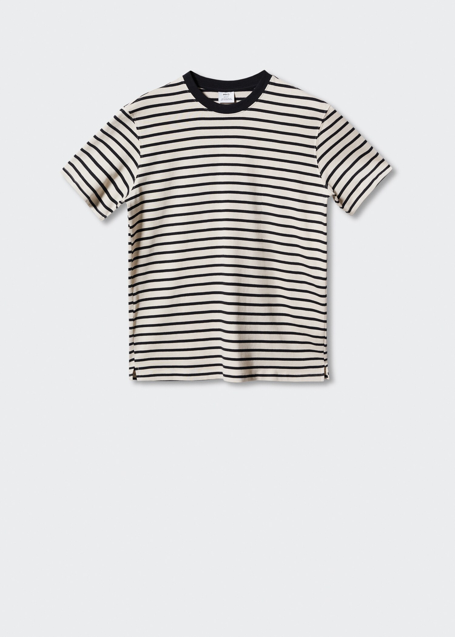 Striped cotton T-shirt - Article without model