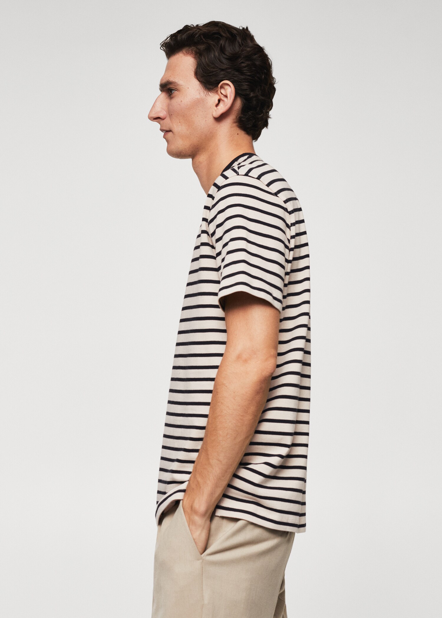 Striped cotton T-shirt - Details of the article 6