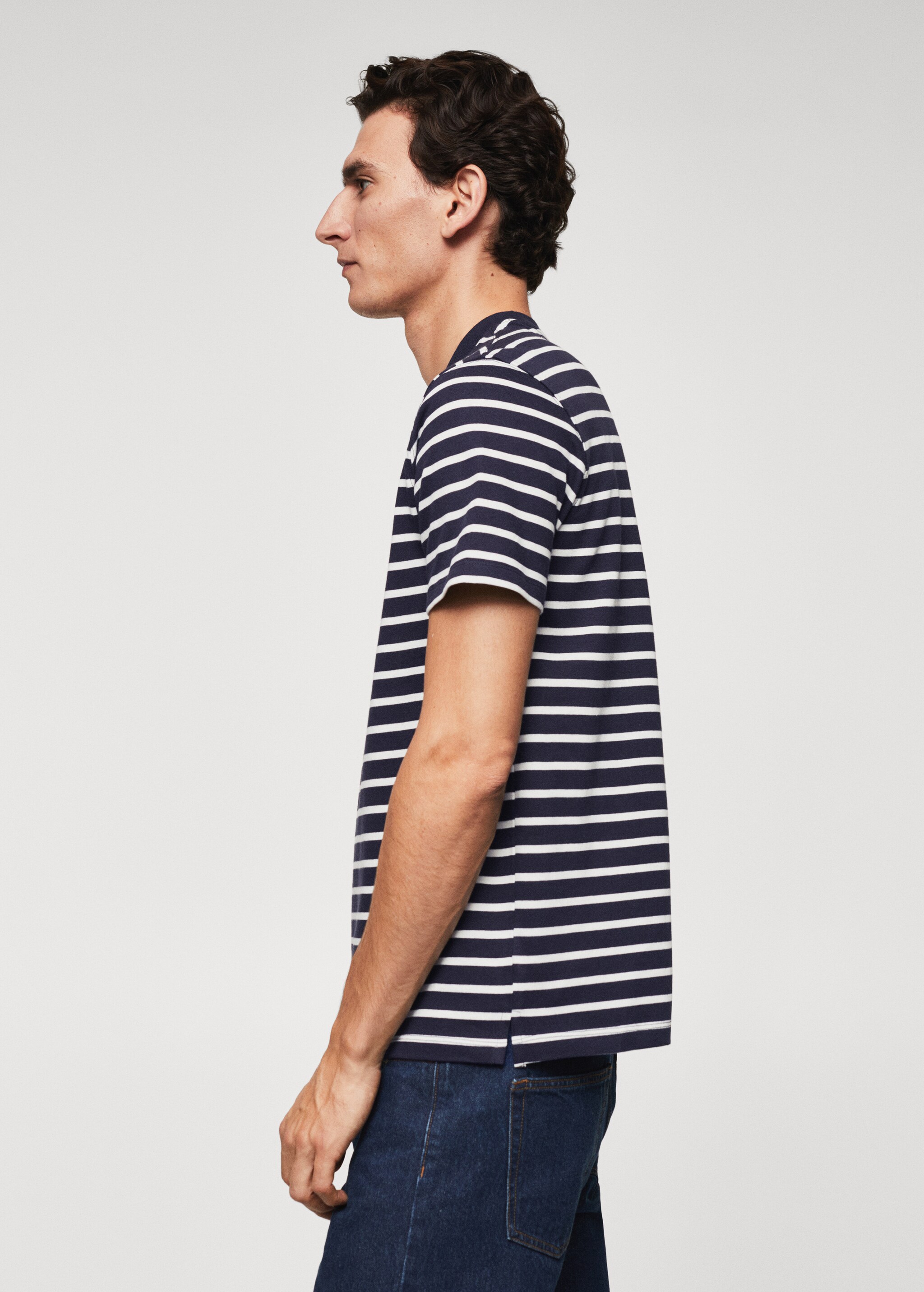 Striped cotton T-shirt - Details of the article 6