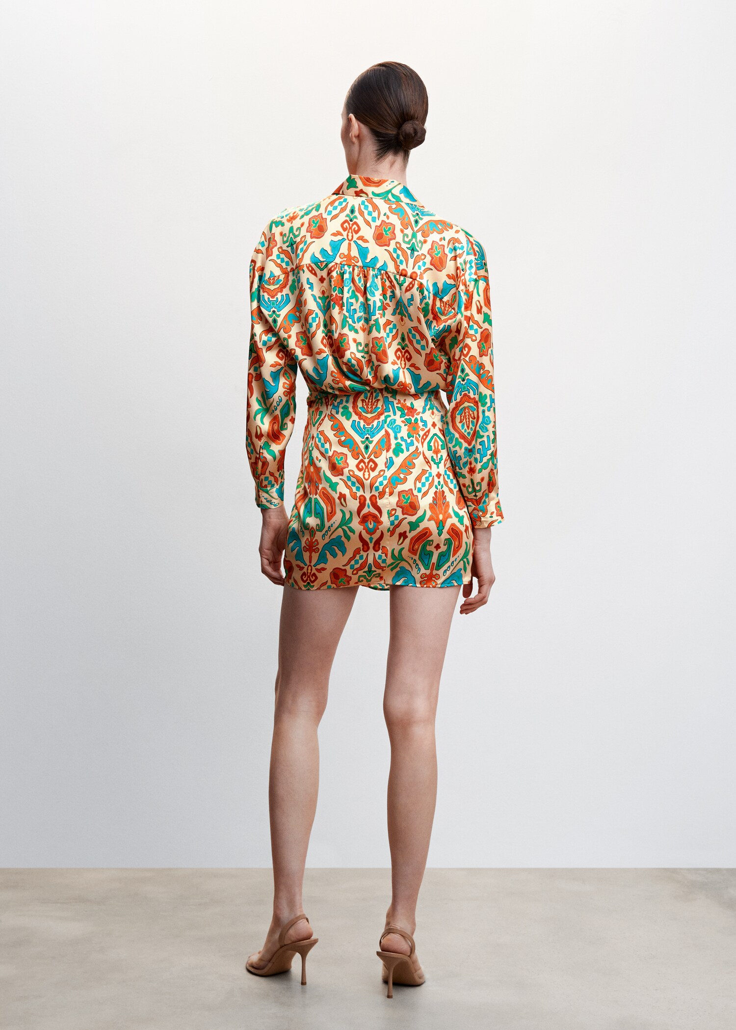 Printed oversize shirt - Reverse of the article