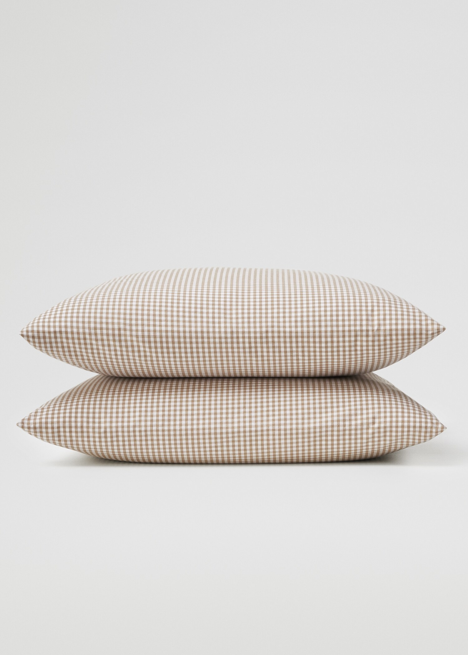 100% cotton gingham check cushion cover 60x60cm (Pack of two) - Medium plane