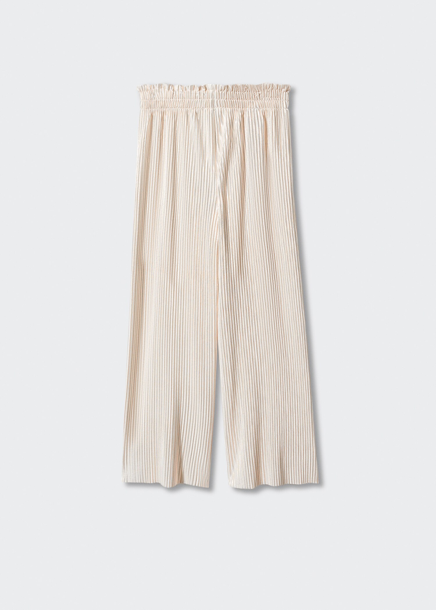 Pleated lurex trousers - Reverse of the article