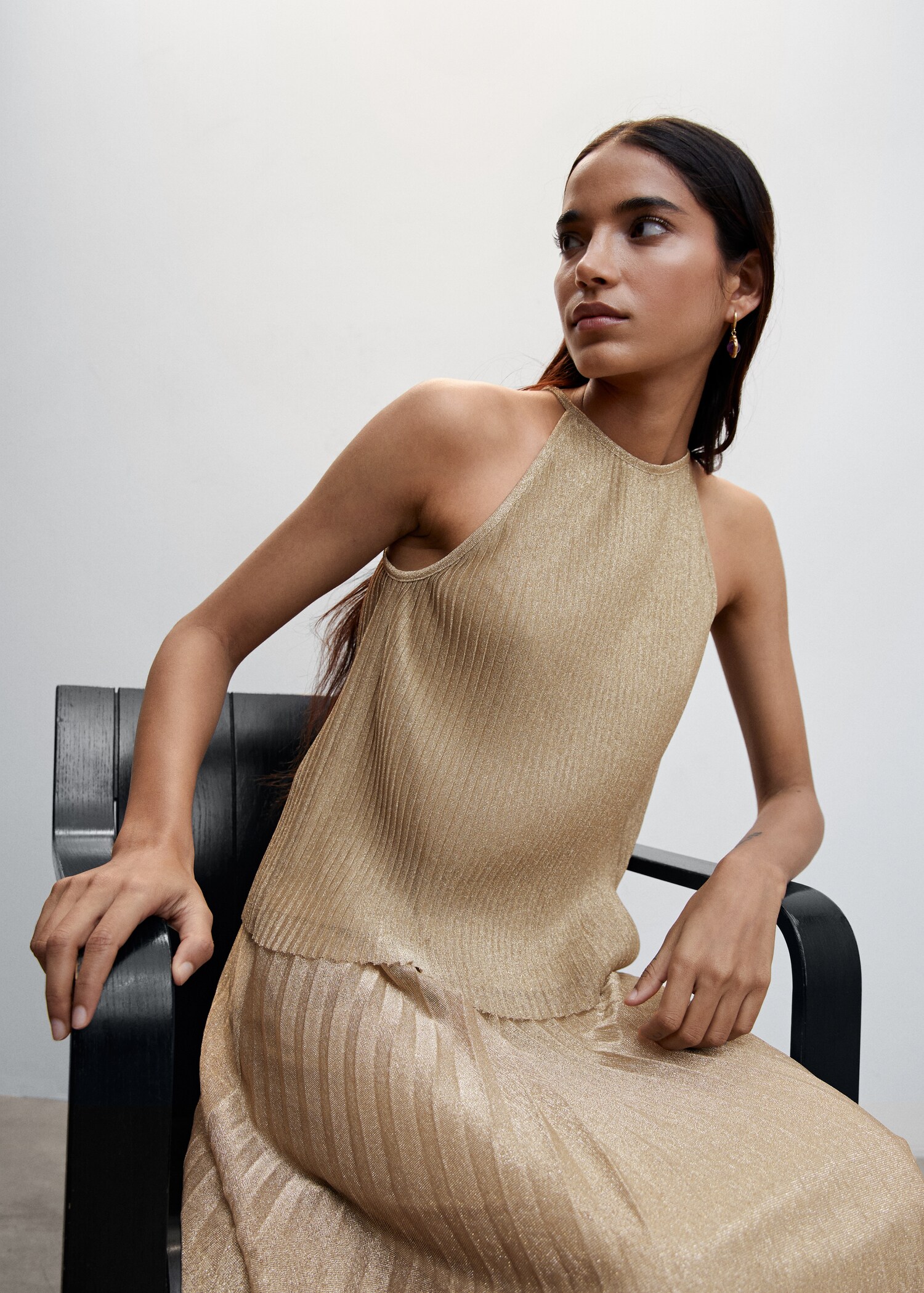 Metallic texture top - Details of the article 2