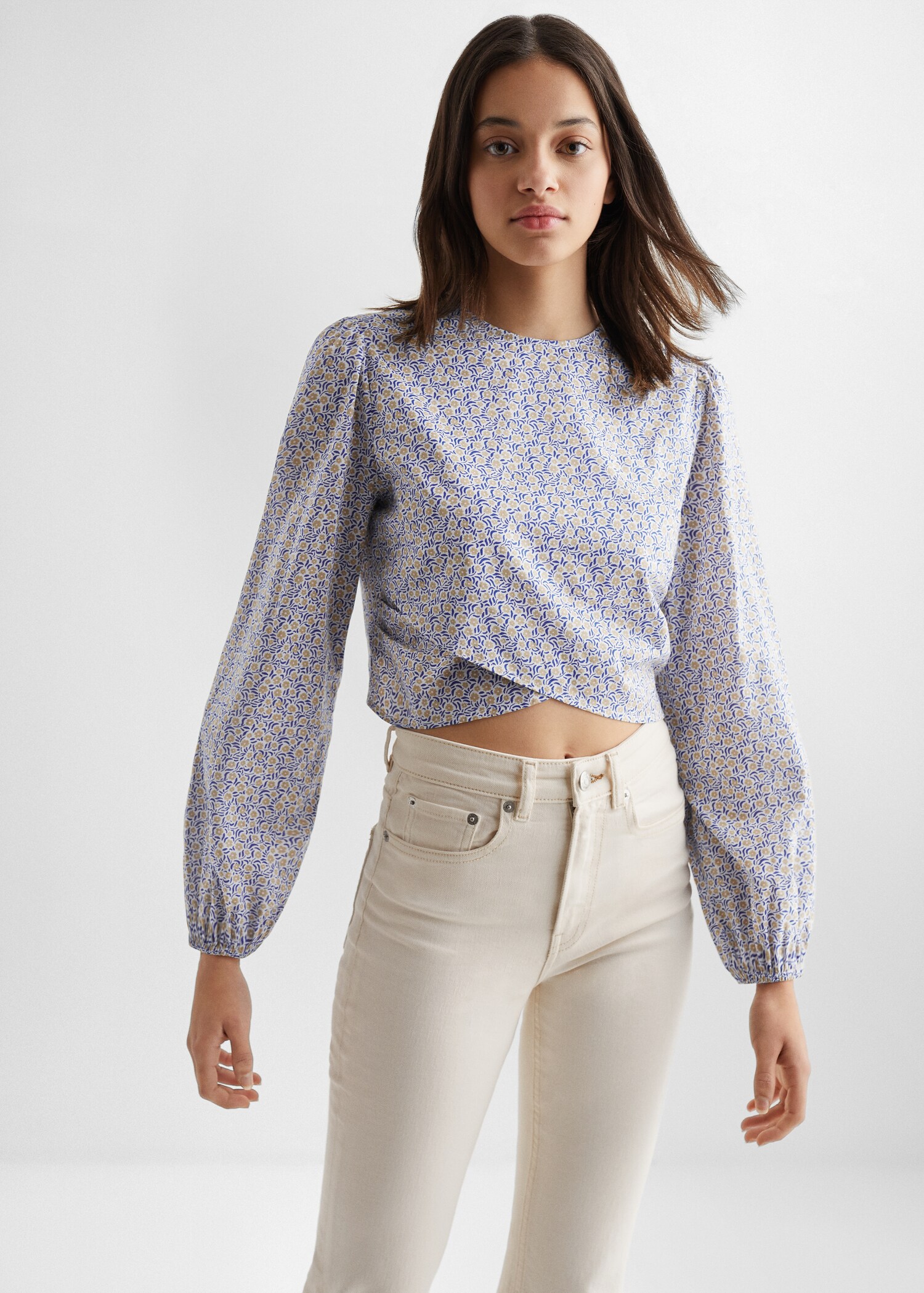 Print blouse - Medium plane