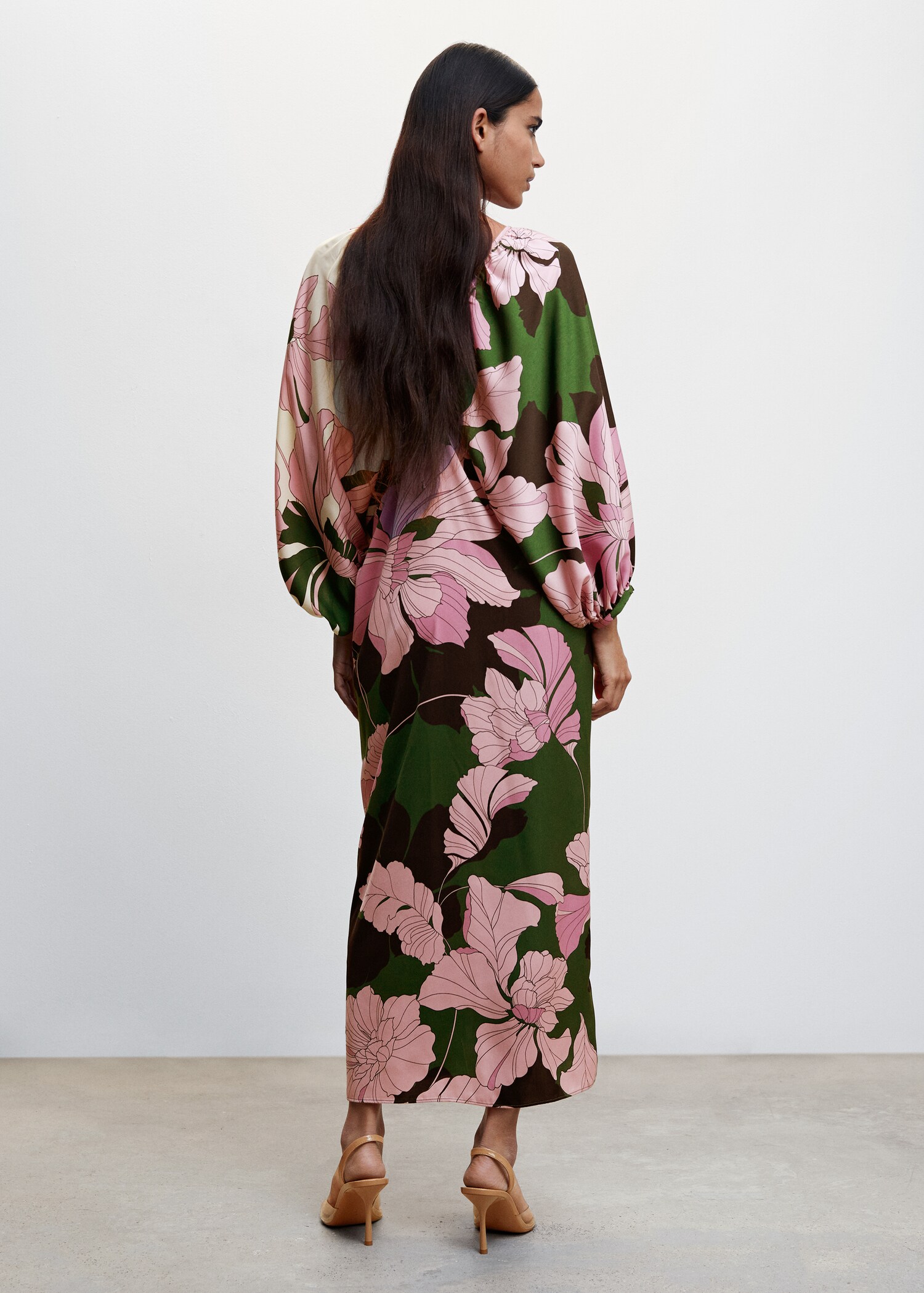 Vestido estampado floral - Reverso del artículo