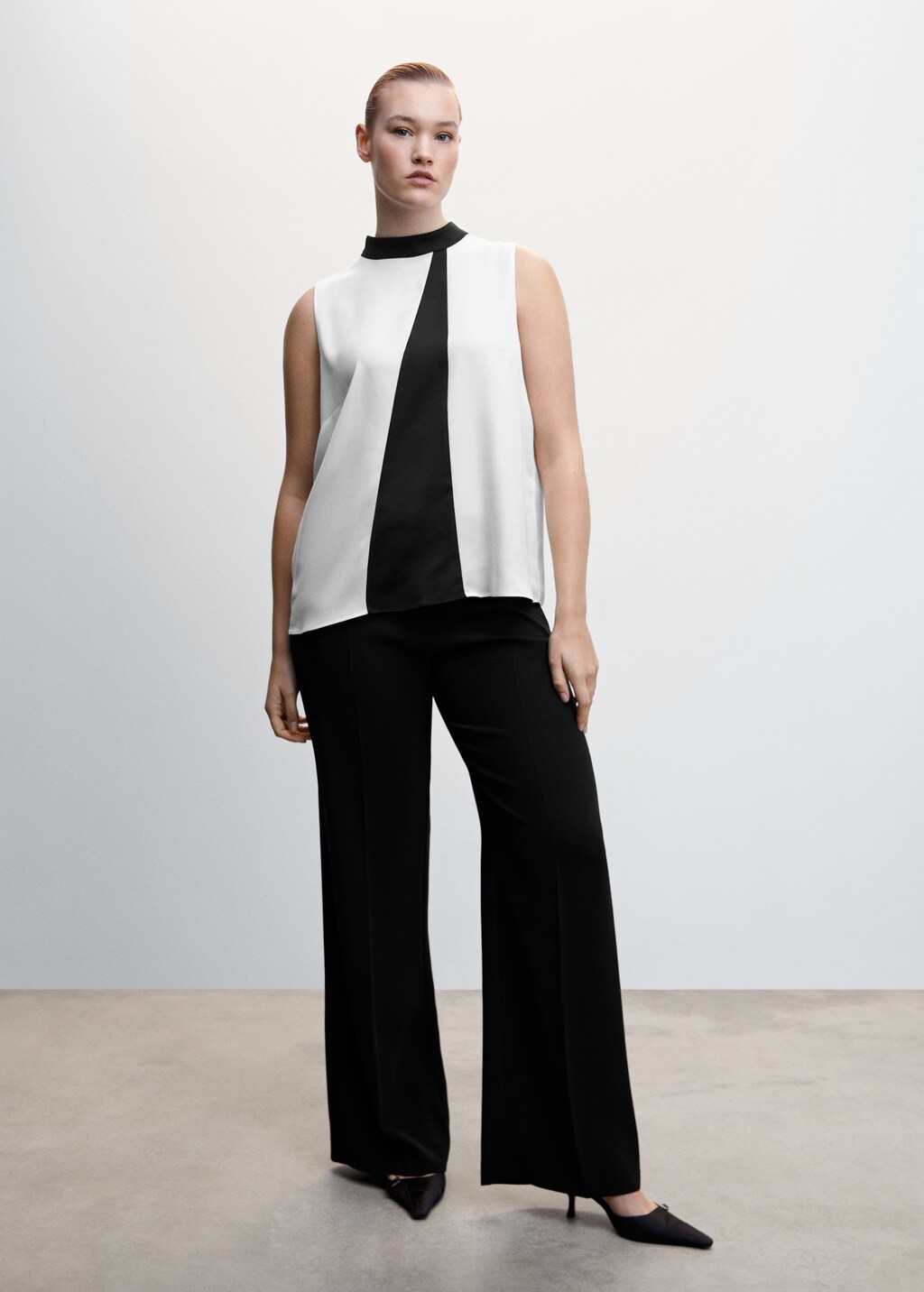 Her lip to - herlipto Bicolor Tuck Bow Blouseの通販 by