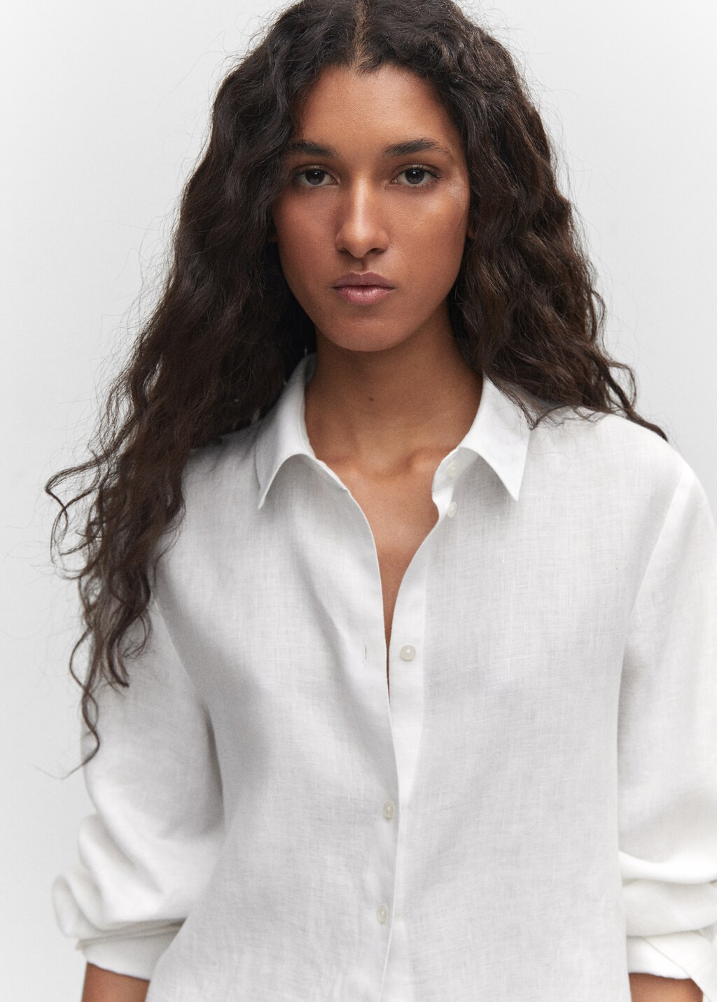 Camisa blanca mujer mango outlet online