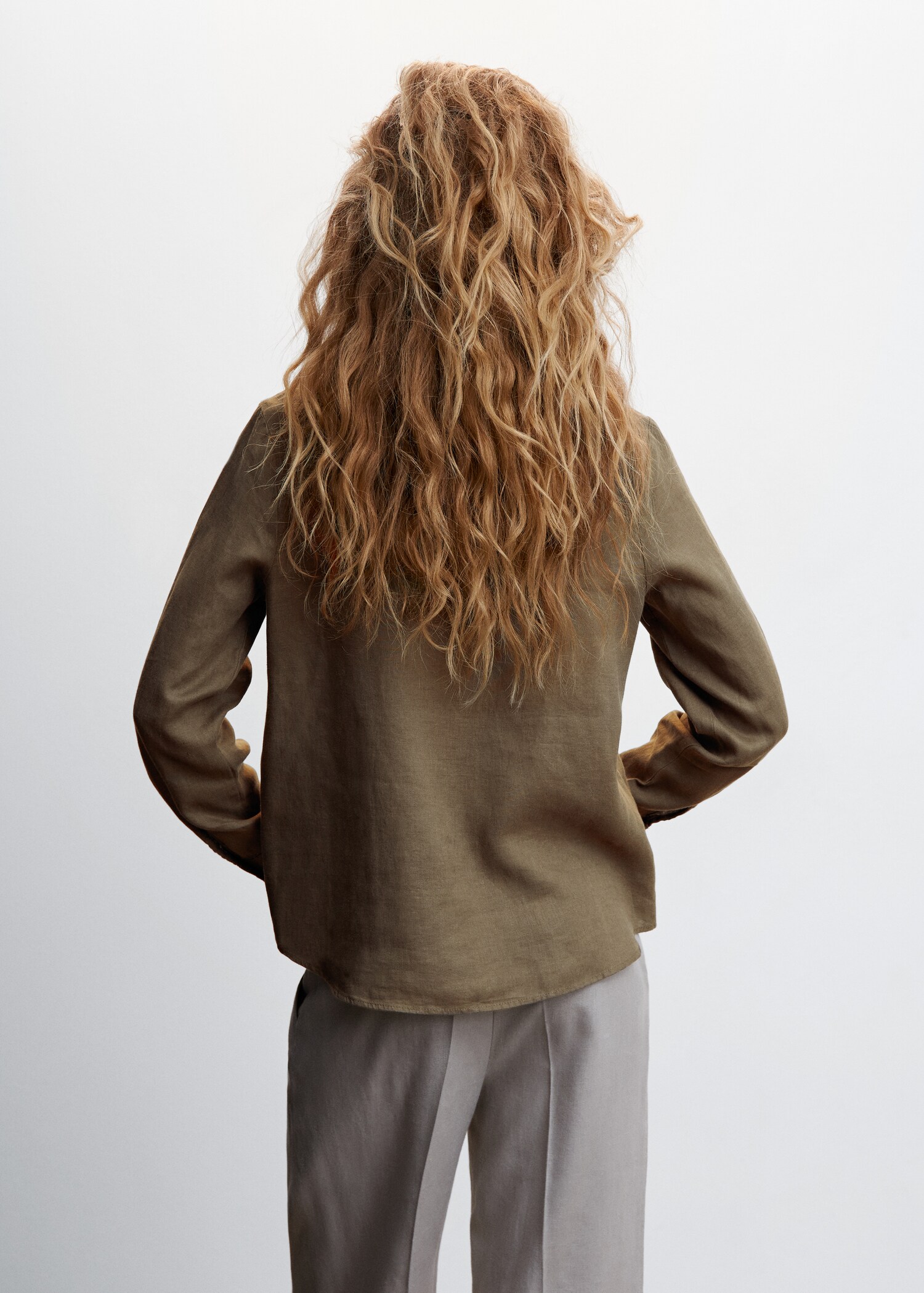 Linen 100% shirt - Woman | MANGO OUTLET USA