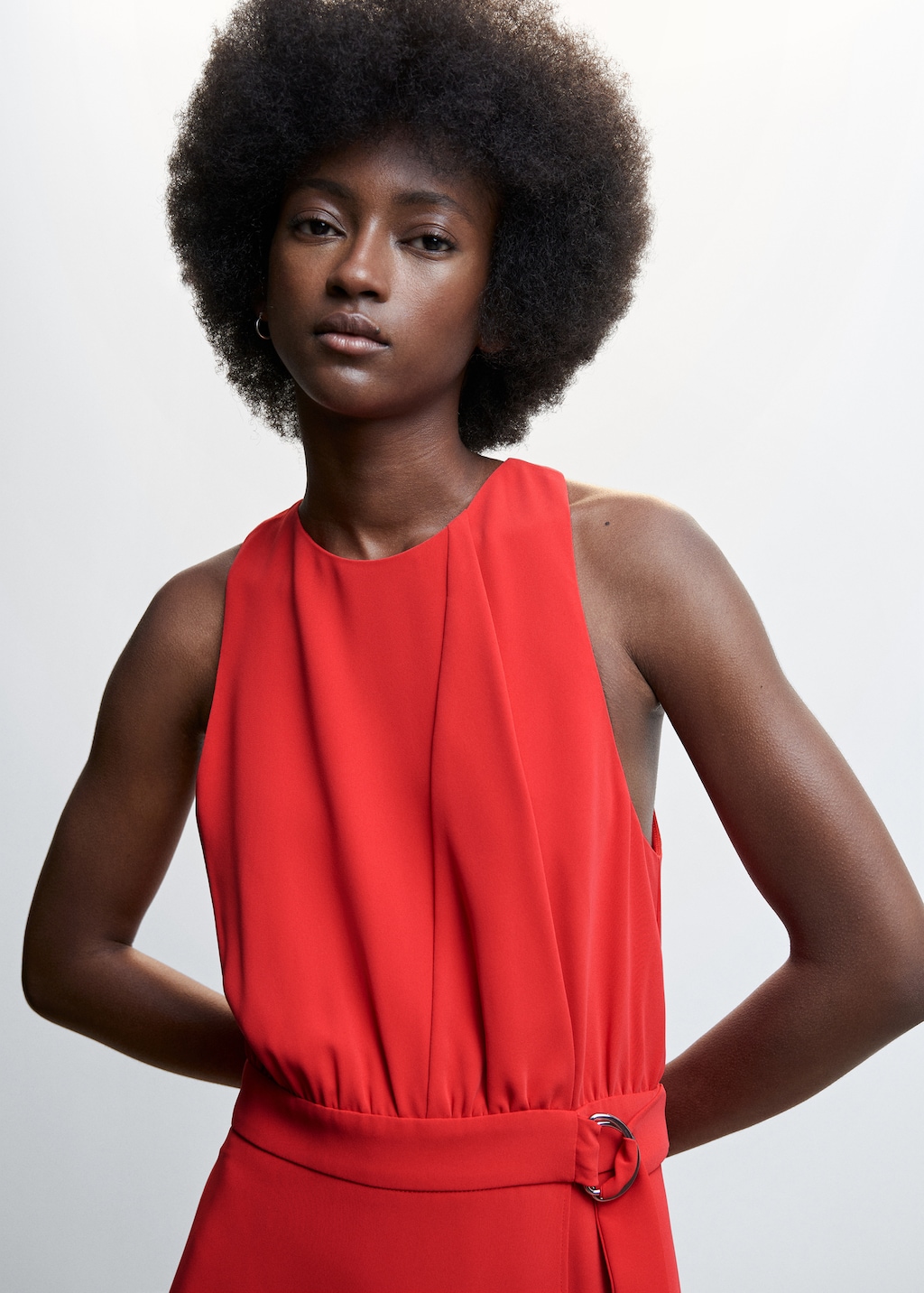 Robe detail ceinture Femme MANGO OUTLET Monaco