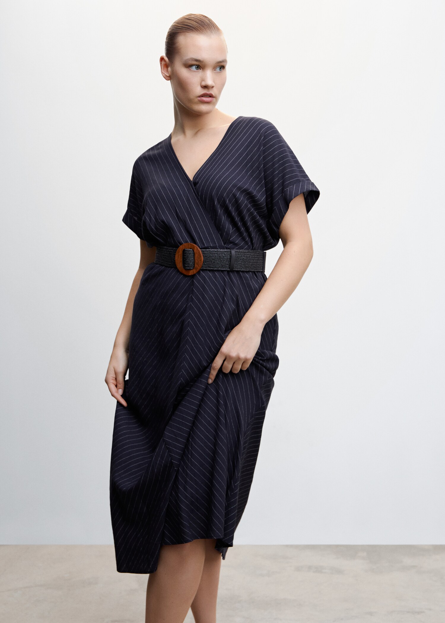 Pinstripe print dress - Details of the article 5