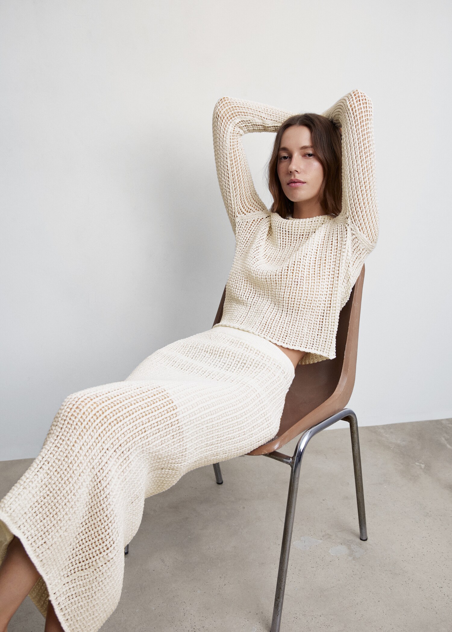 Openwork knitted skirt - Details of the article 2