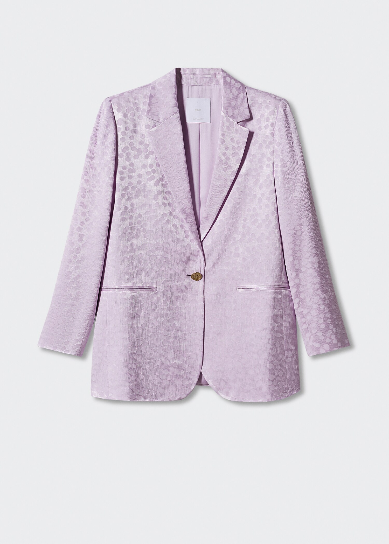 Taupe satin blazer - Article without model