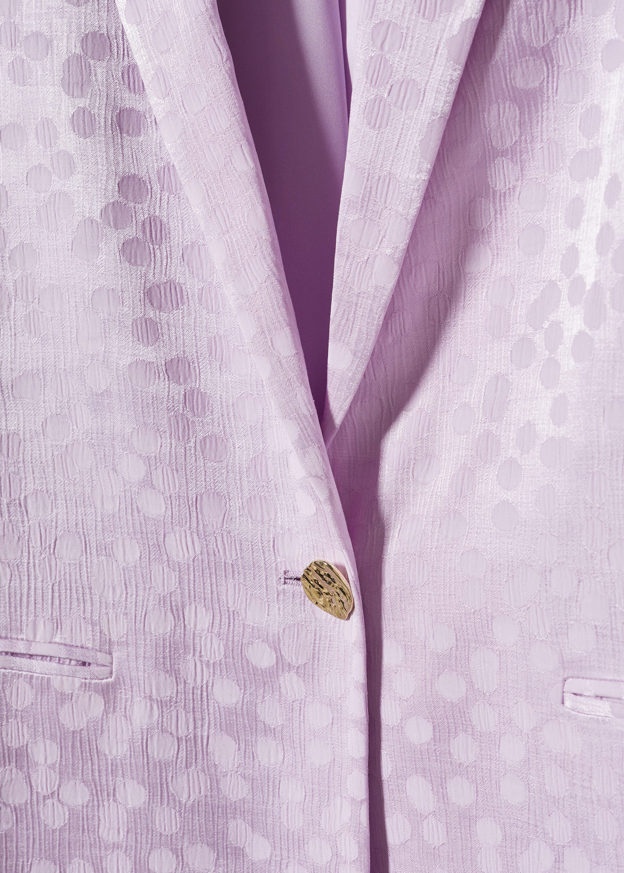 Taupe satin jacket - Details of the article 8