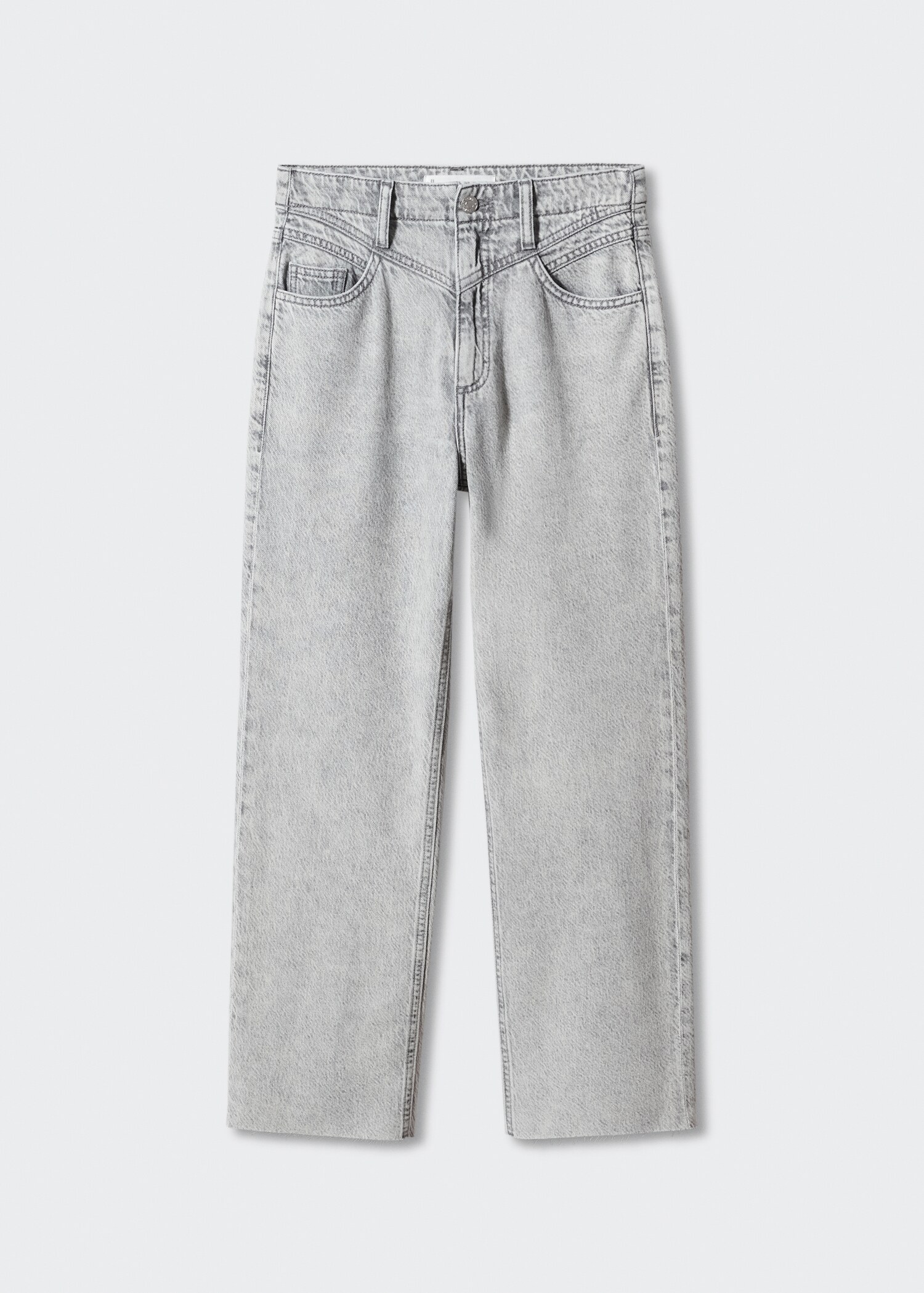 Wideleg low frayed hem jeans - Article without model