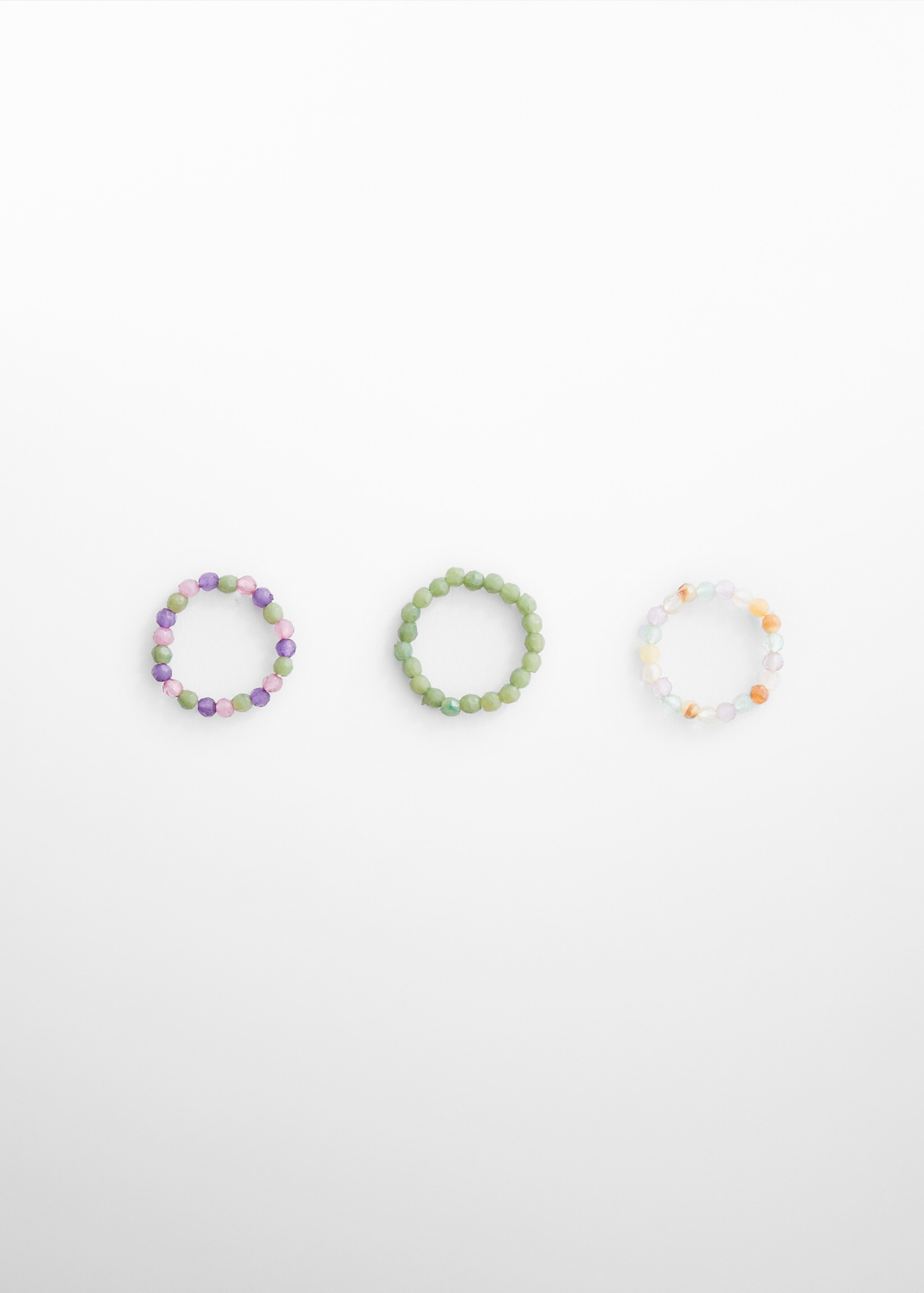 Ring-Set mit kombinierten Perlen - Artikel ohne Model