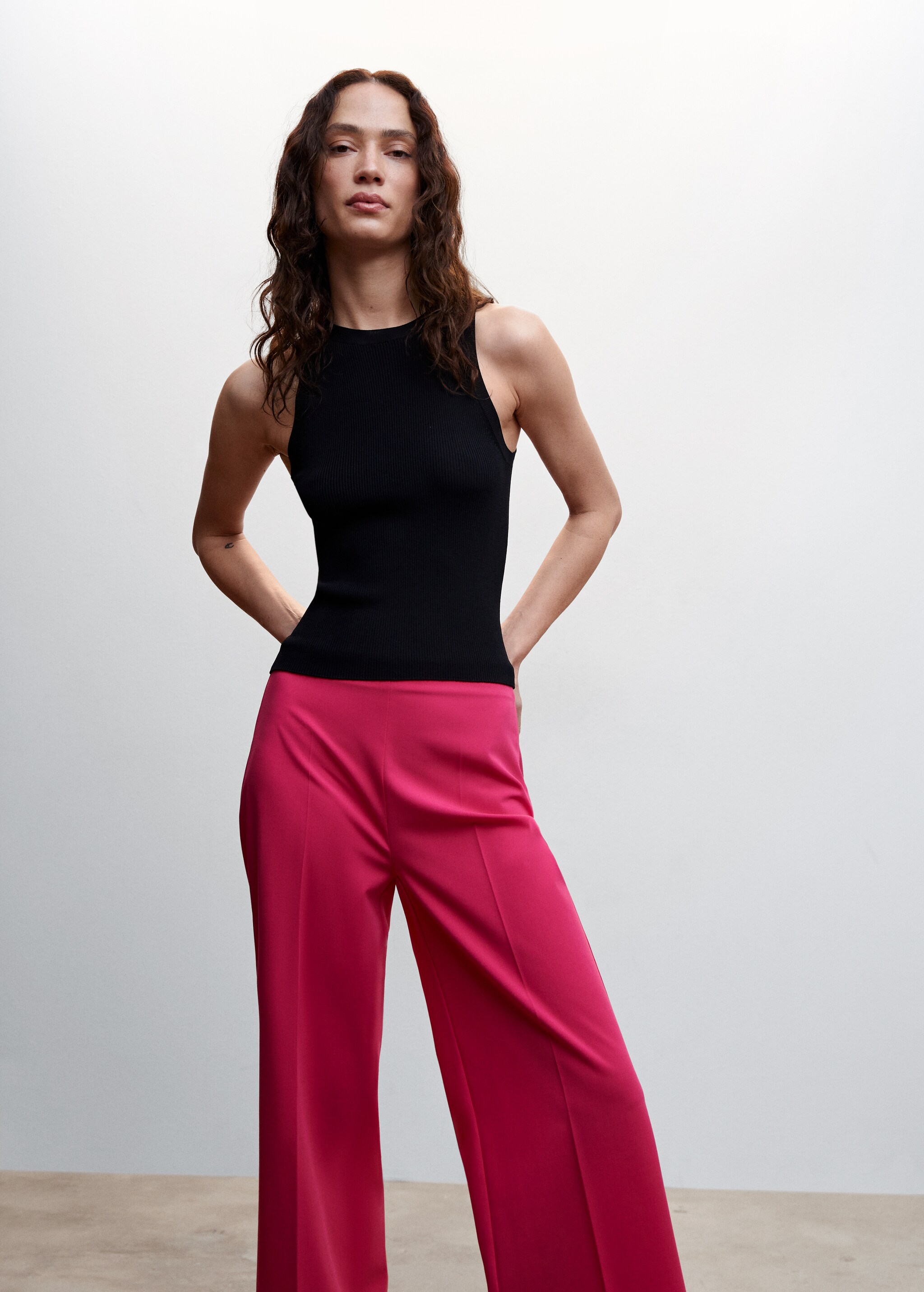 Straight culotte trousers - Details of the article 1