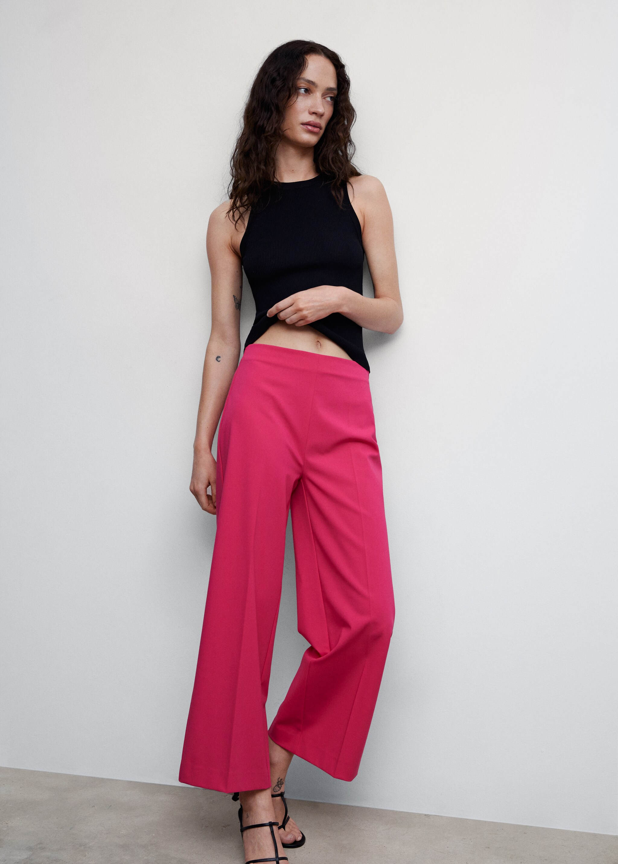 Straight culotte trousers - Details of the article 2