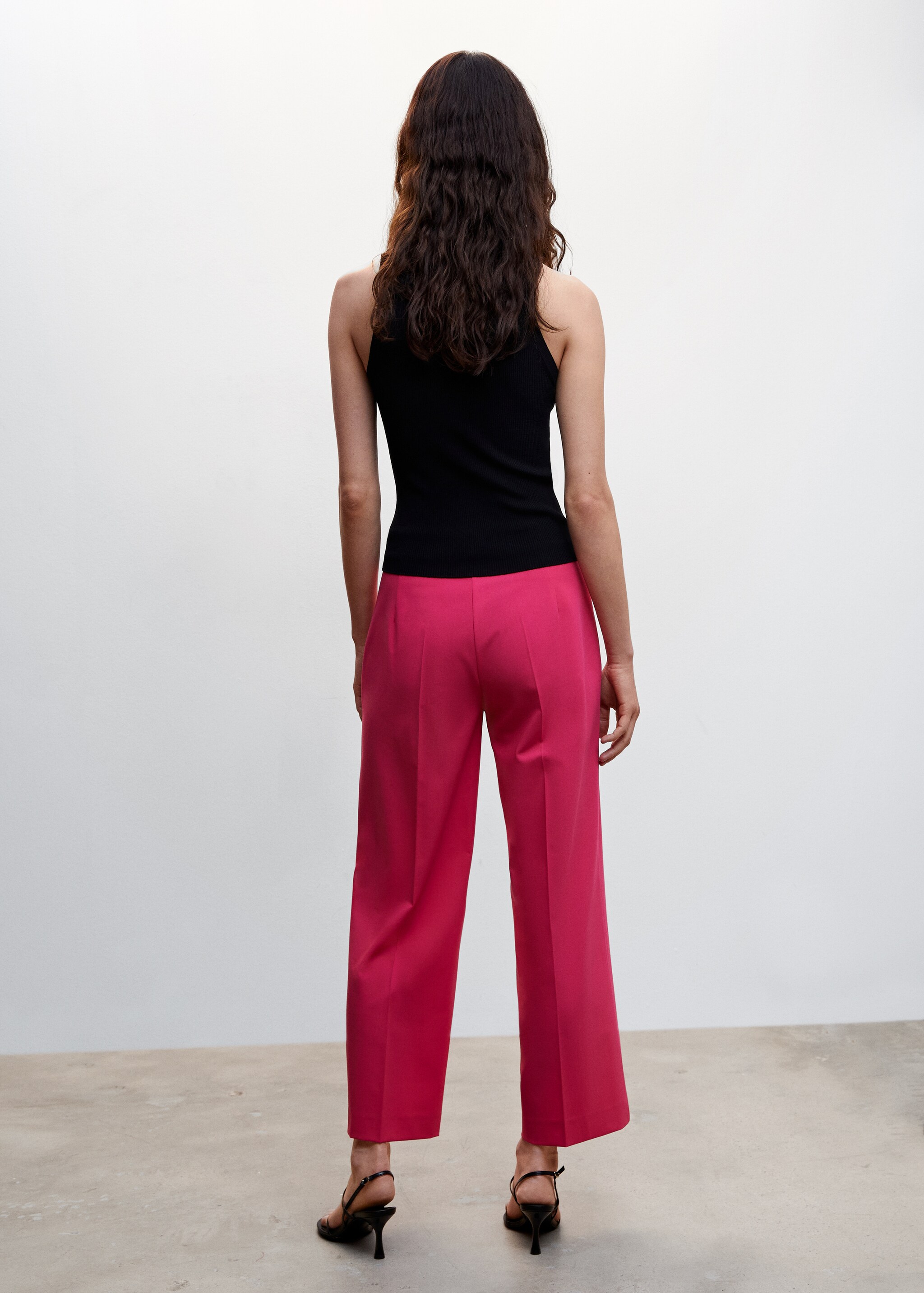 Straight culotte trousers - Reverse of the article
