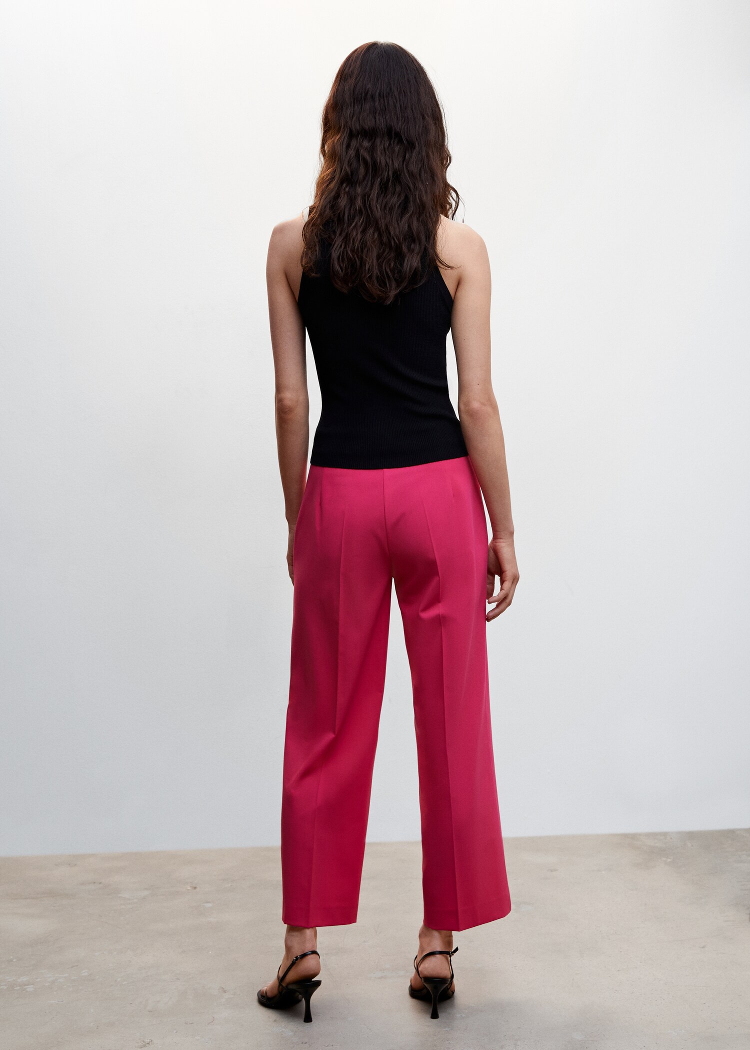 Straight culotte trousers - Reverse of the article