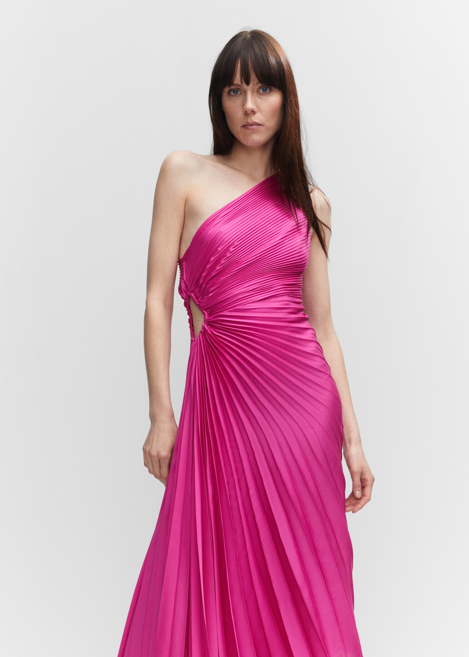 Asymmetrical pleated dress - Medium plane