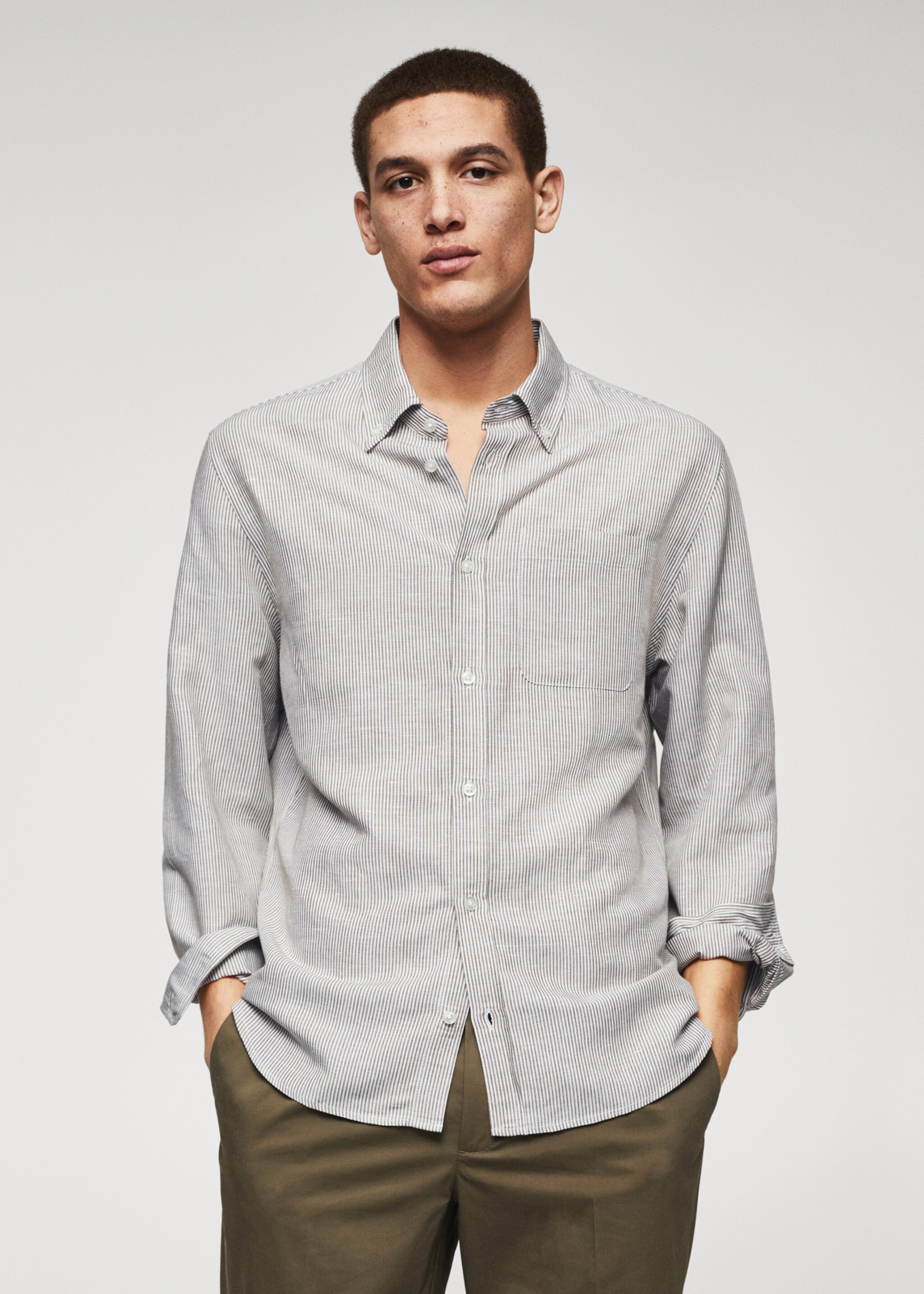 Oversize striped shirt - Medium plane