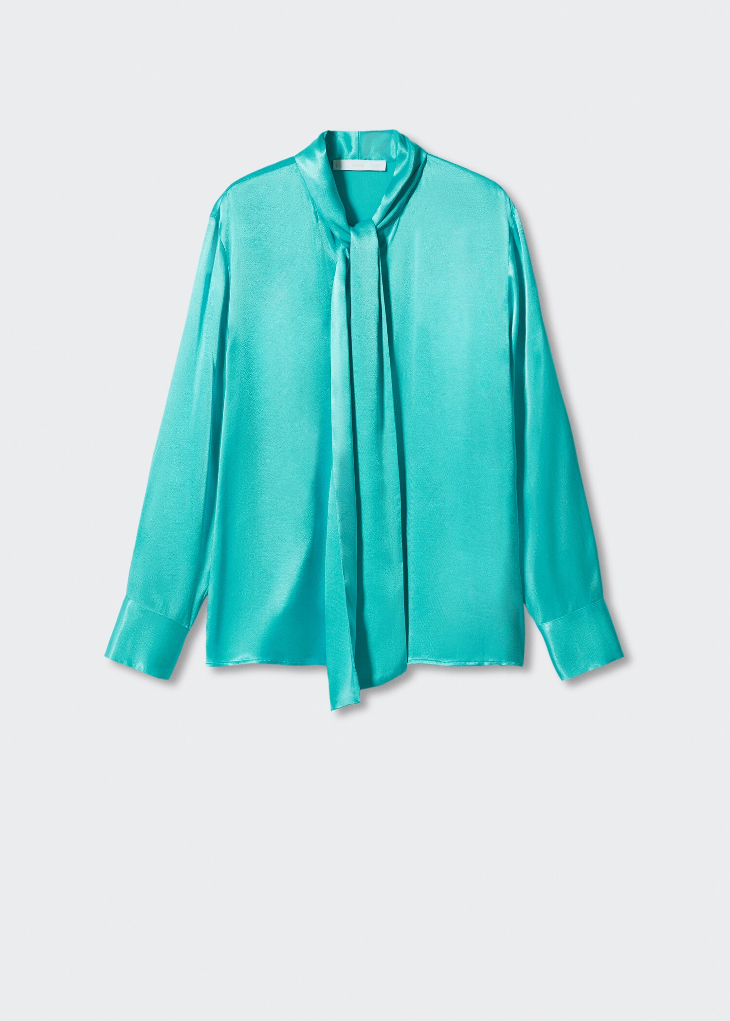 Satin blouse with bow collar - Article without model