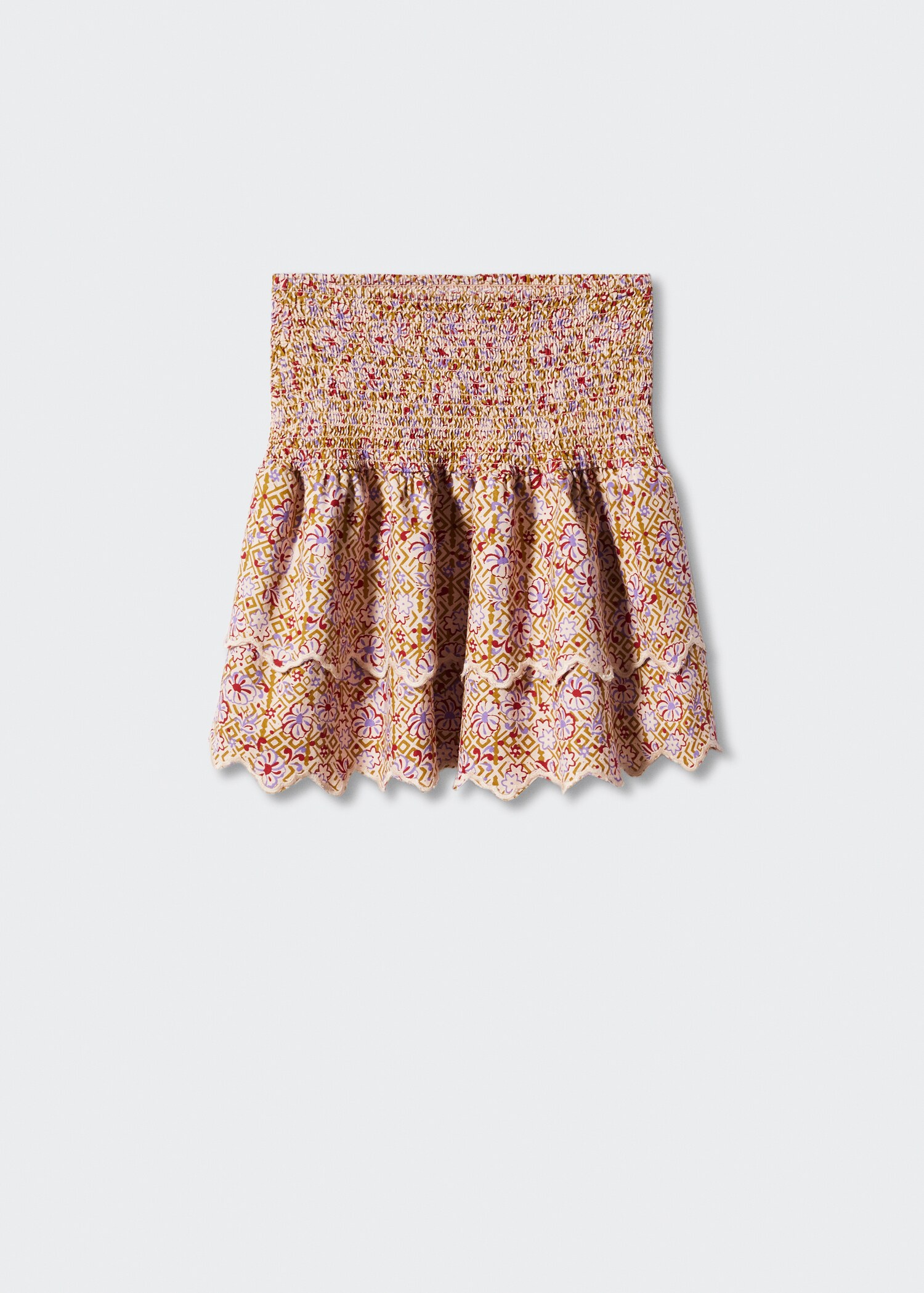 Printed skirt with ruffles - Article without model