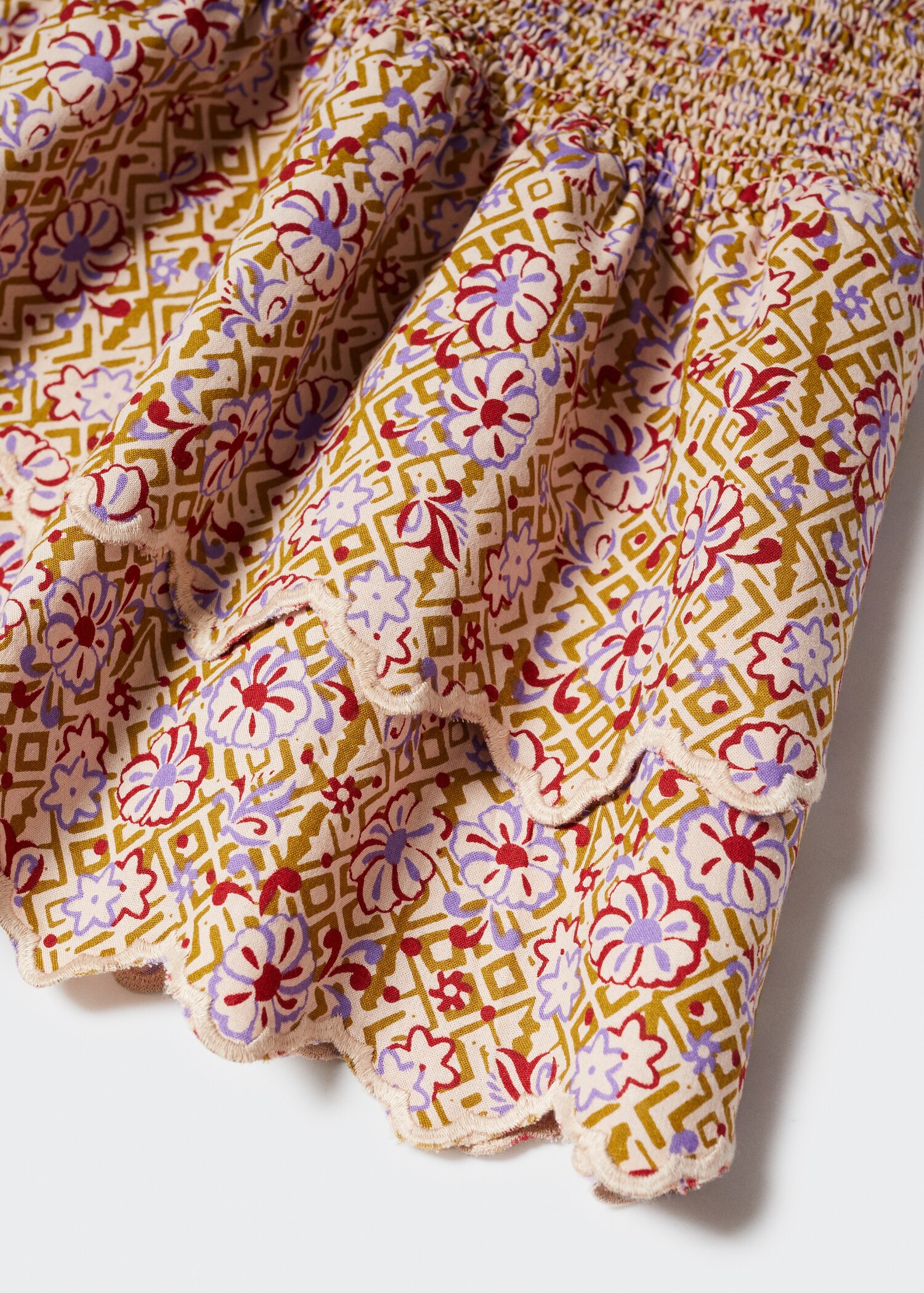Printed skirt with ruffles - Details of the article 8
